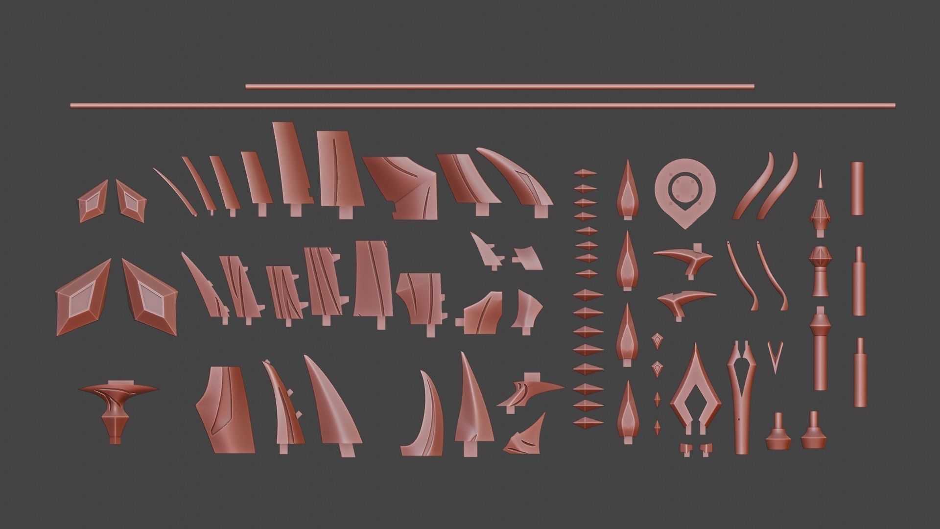 Arlecchino Scythe-Genshin Impact-3D Print Ready-Sliced 3D print model_6