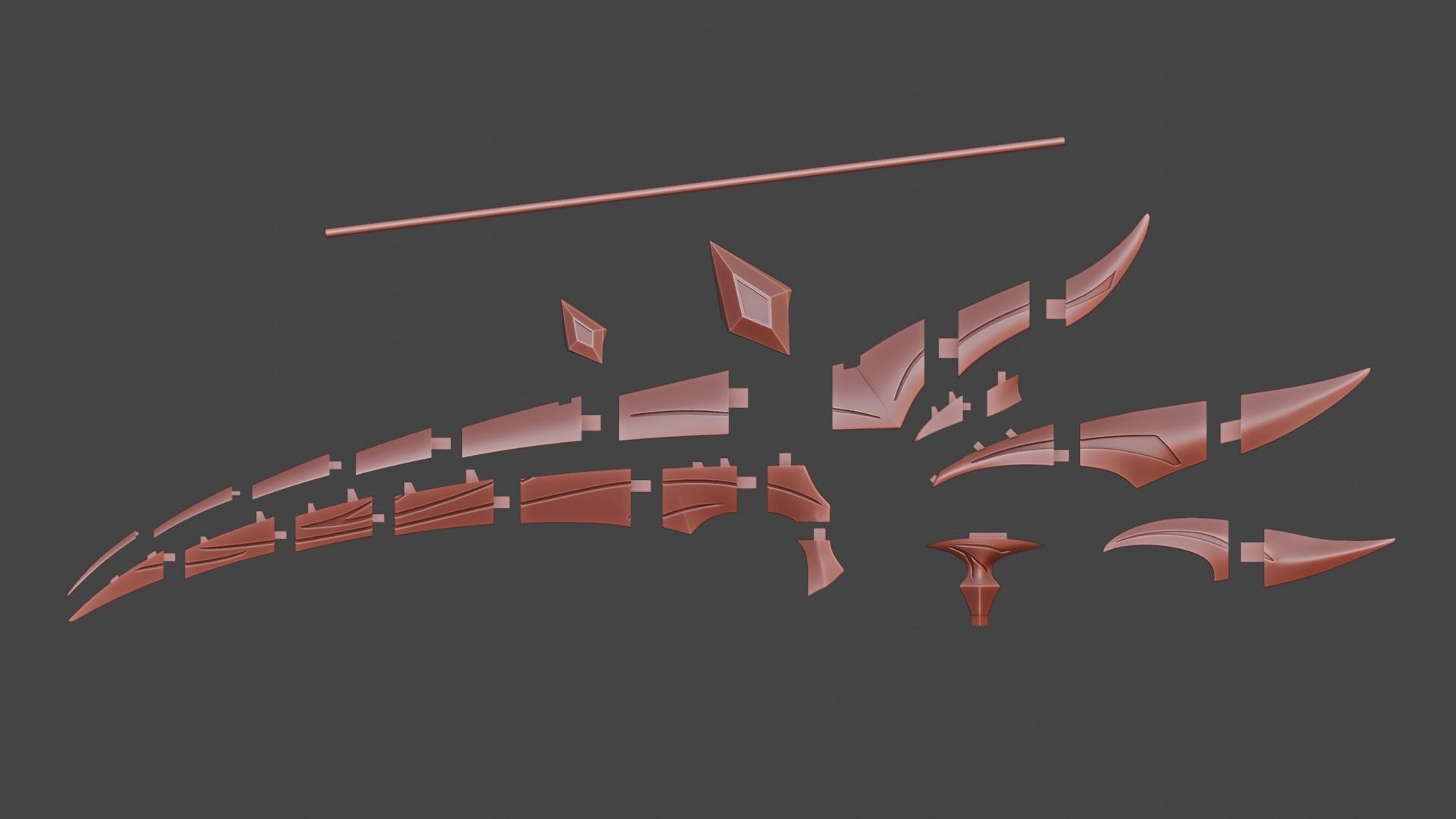 Arlecchino Scythe-Genshin Impact-3D Print Ready-Sliced 3D print model_10