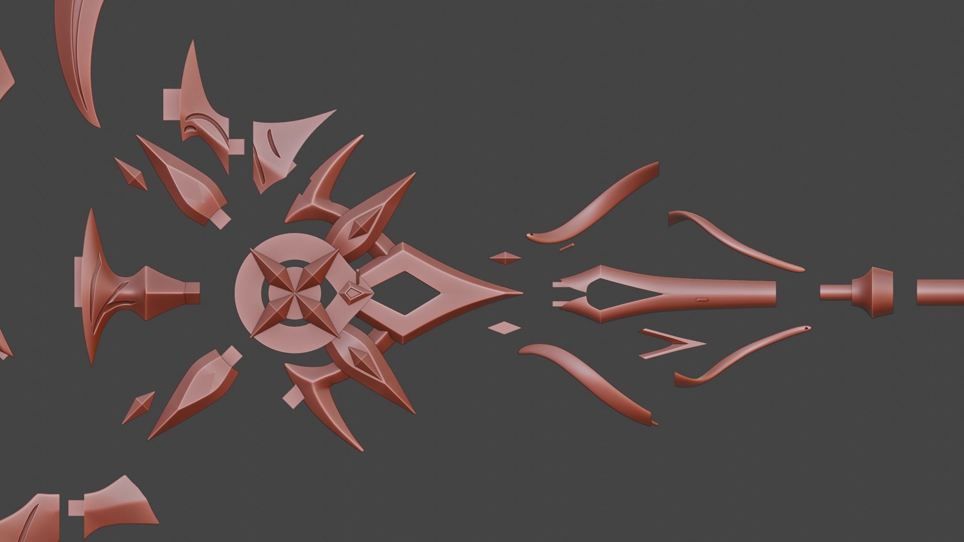 Arlecchino Scythe-Genshin Impact-3D Print Ready-Sliced 3D print model_9