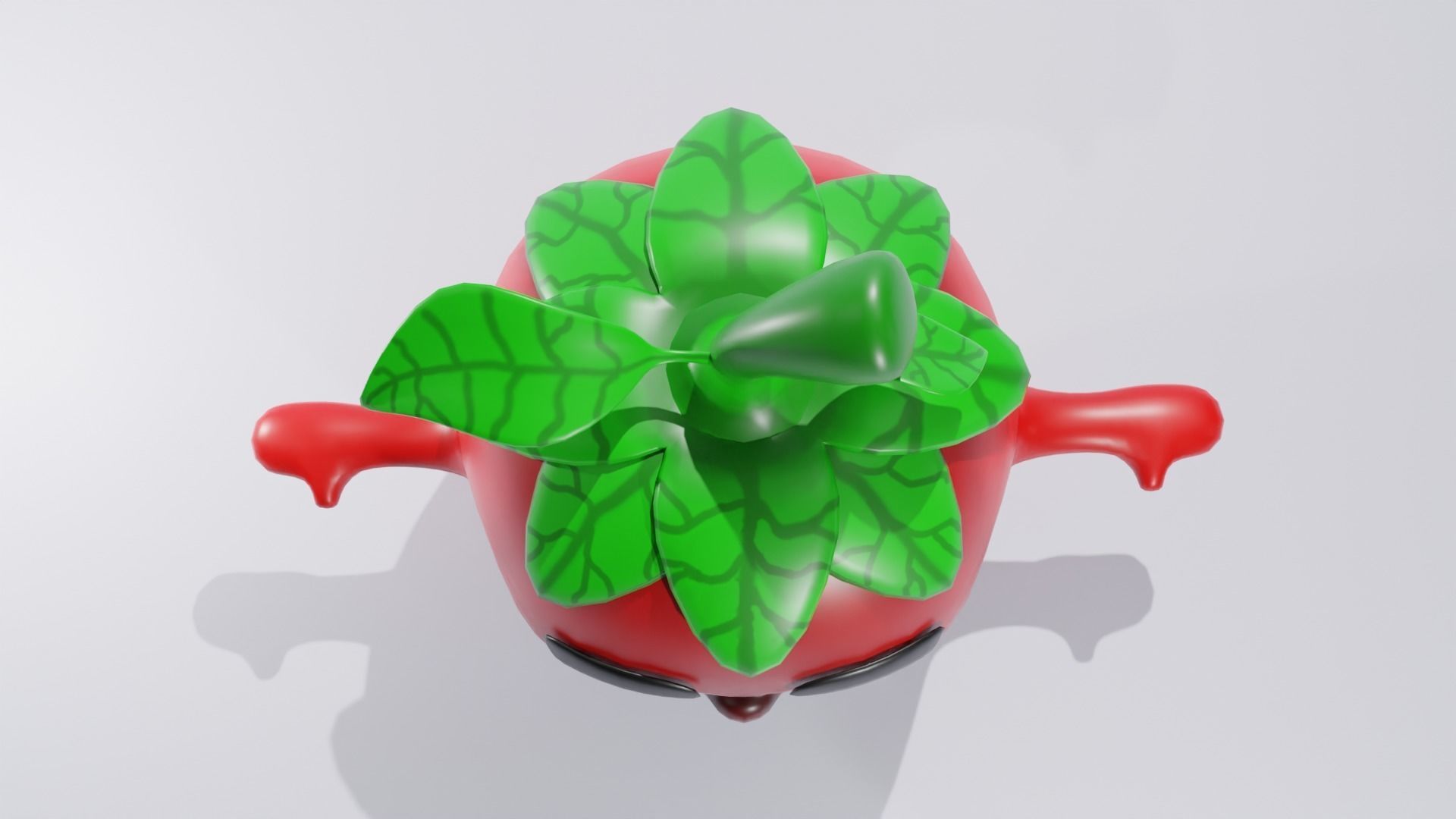 Cartoon  Tomato 3D model Free low-poly 3D model_6