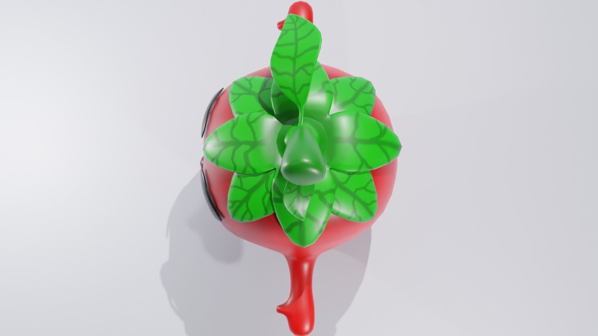 Cartoon  Tomato 3D model Free low-poly 3D model_7