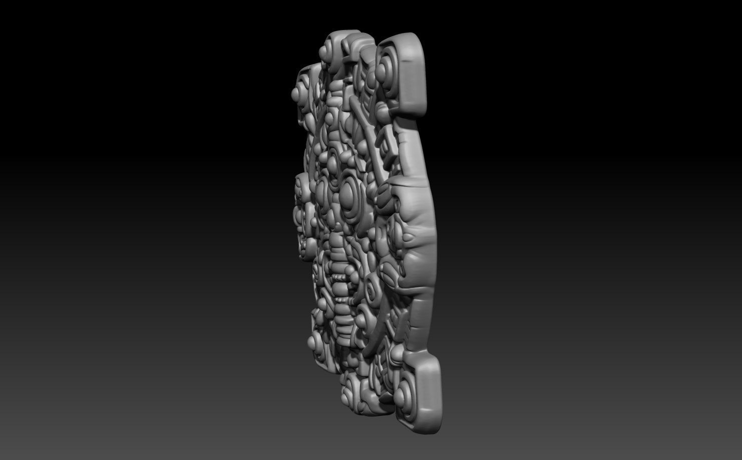 Mayan Pendant Bas relief 240516 27 3D print model_1