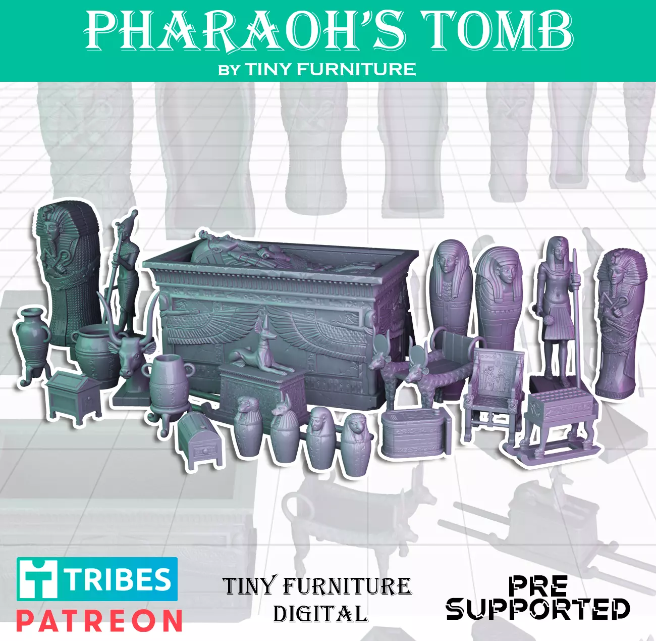 Pharaoh Tomb 3D print model