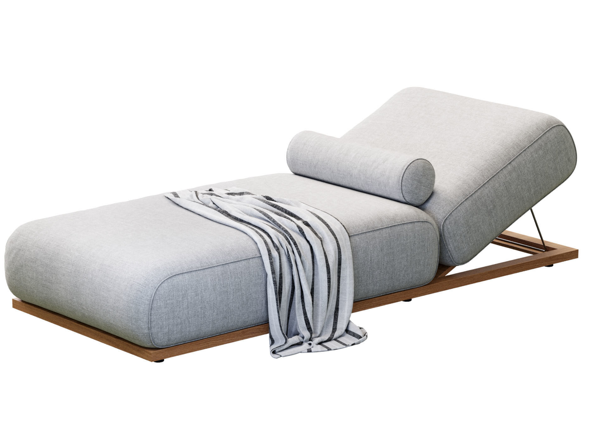 Sunbed Claud Open Air By Meridiani 3D model_5