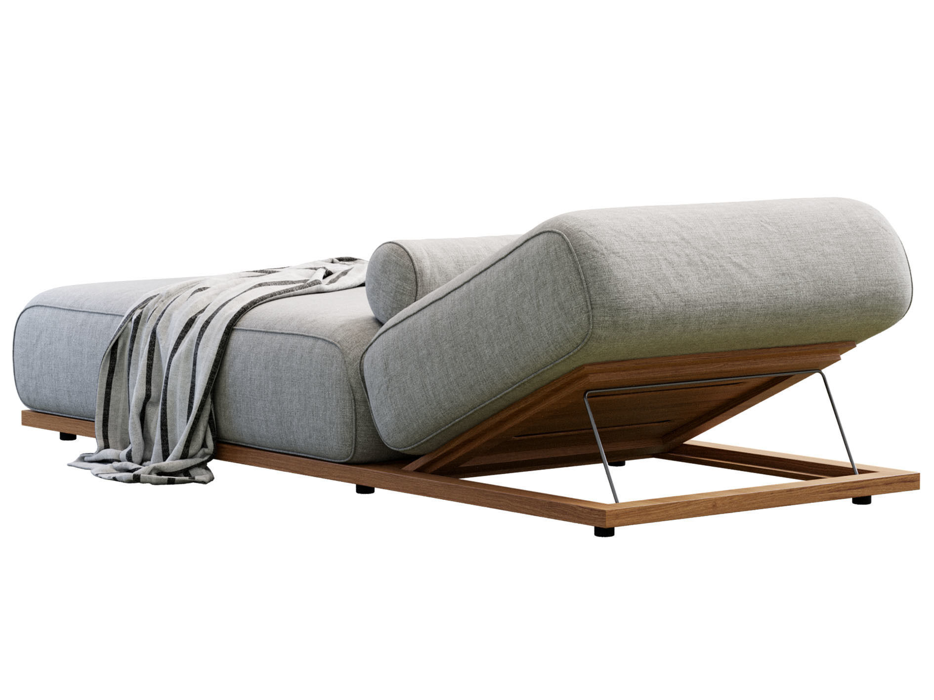 Sunbed Claud Open Air By Meridiani 3D model_11