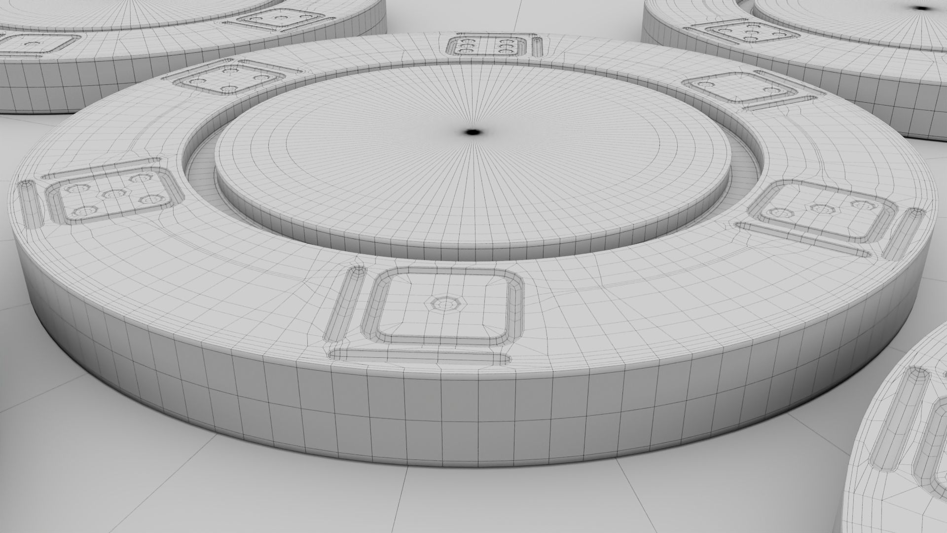 Casino Poker Chips 3D Model 3D model_11