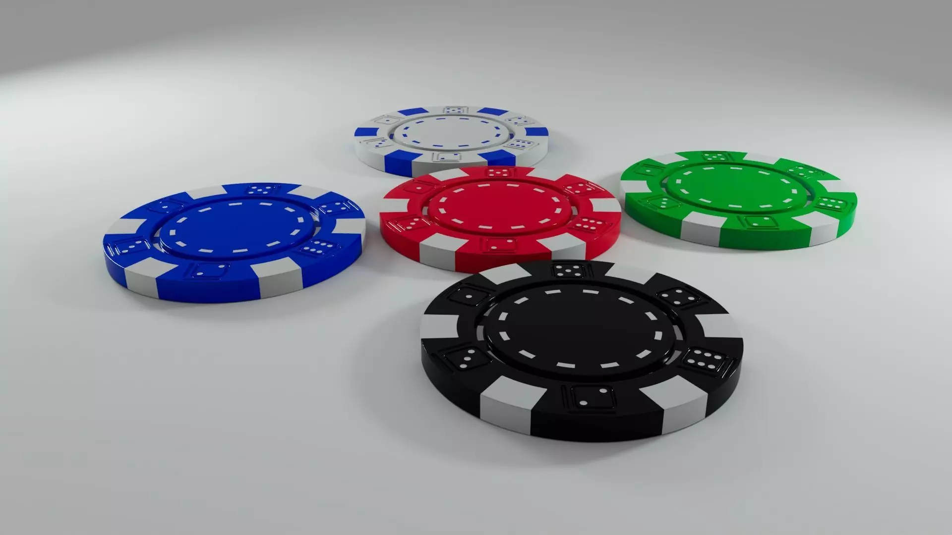 Casino Poker Chips 3D Model 3D model_0