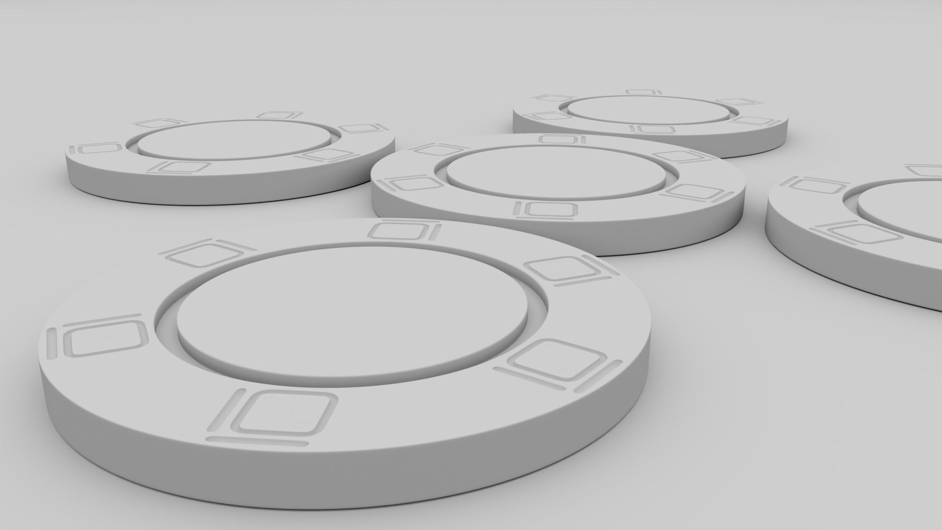 Casino Poker Chips 3D Model 3D model_5