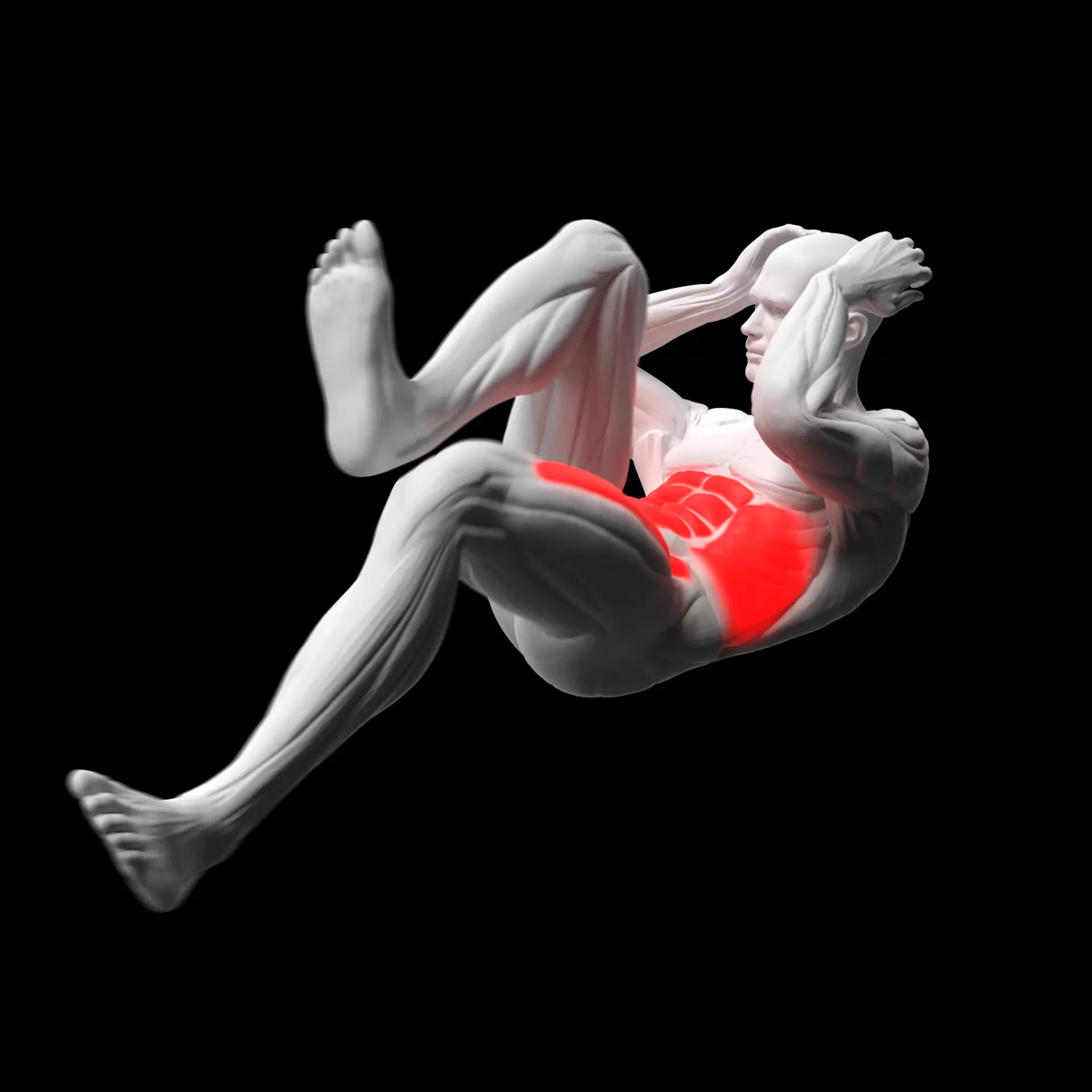 Bicycle Crunches 3D model_0