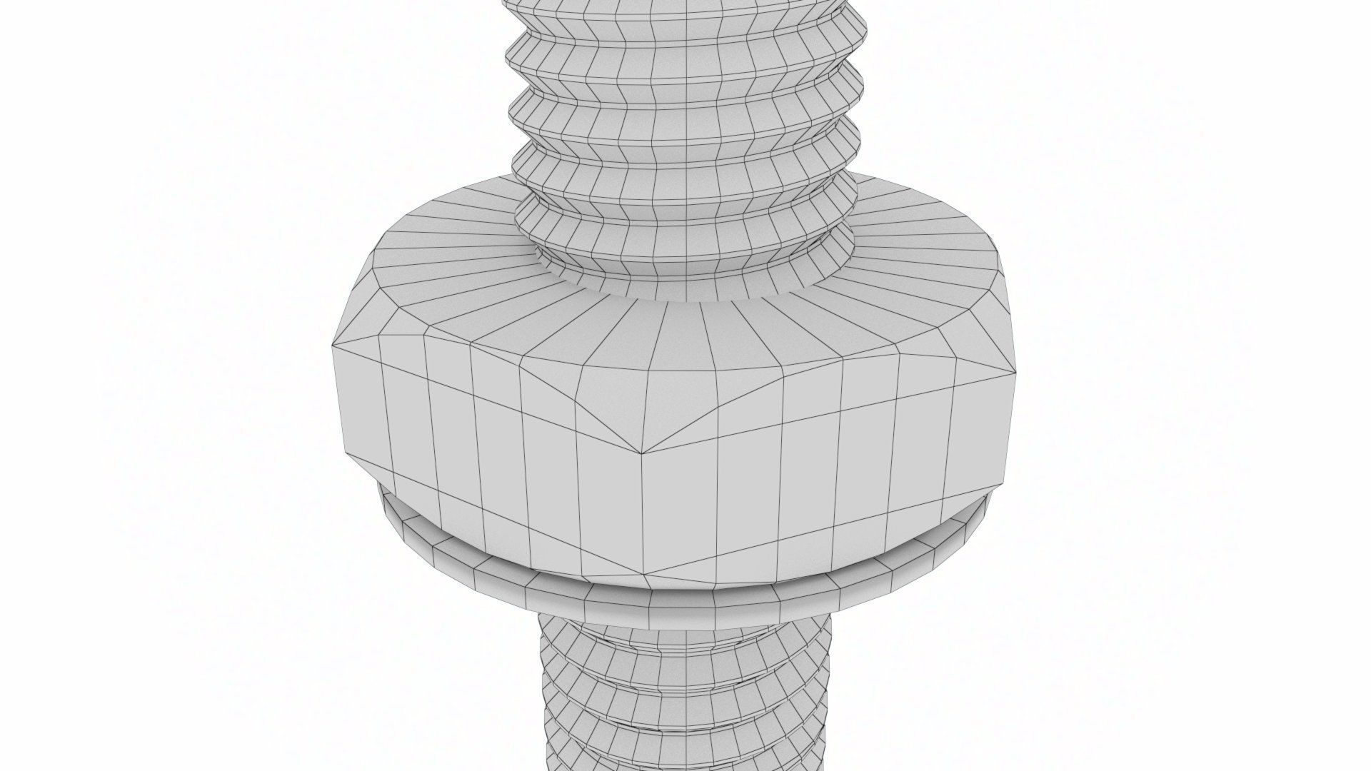 HILTI M17 Bolt with Nut and Washer 3D model_19