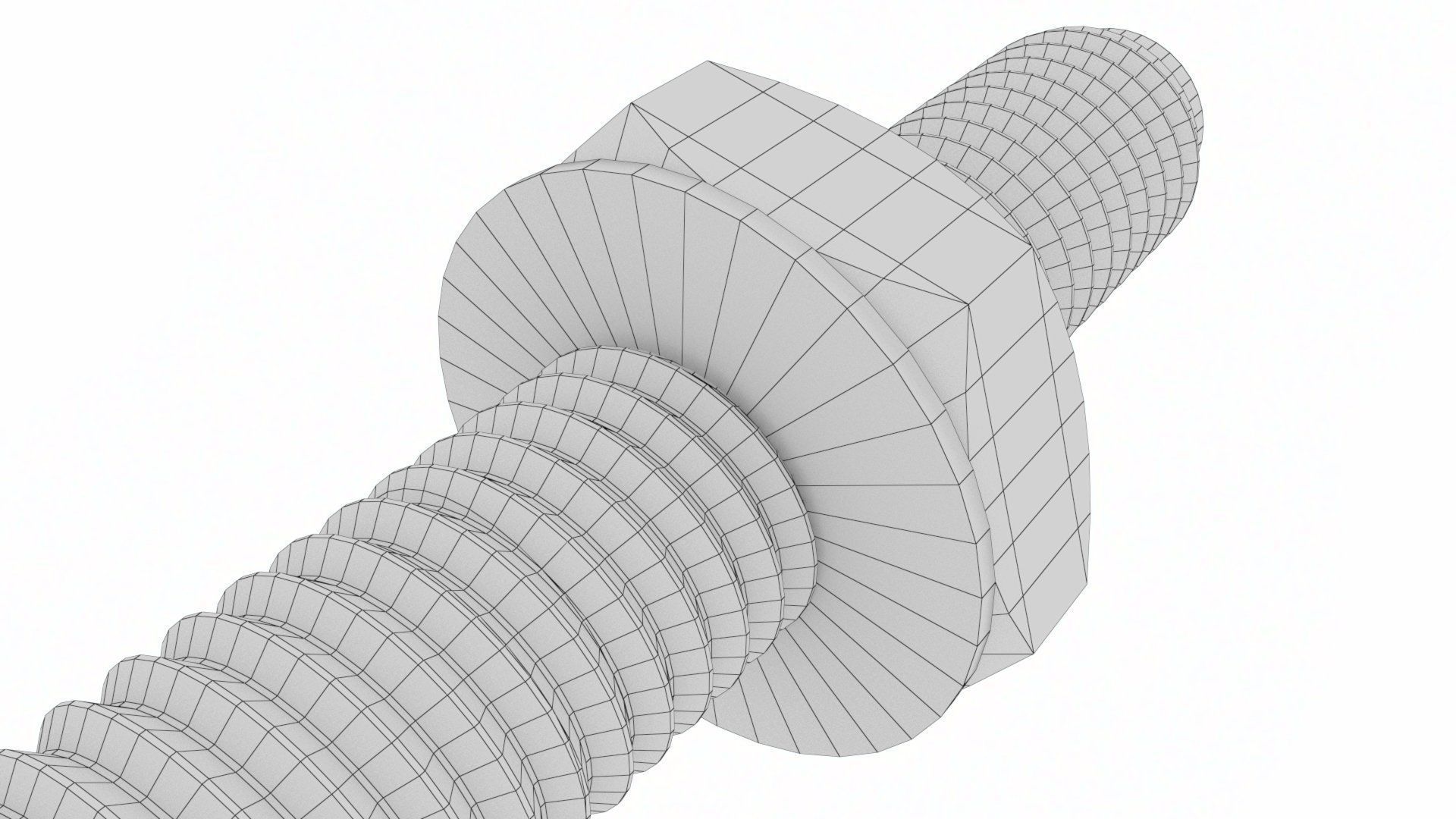 HILTI M17 Bolt with Nut and Washer 3D model_33
