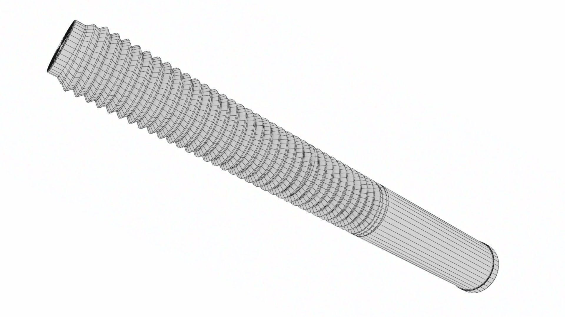 HILTI M17 Bolt with Nut and Washer 3D model_30