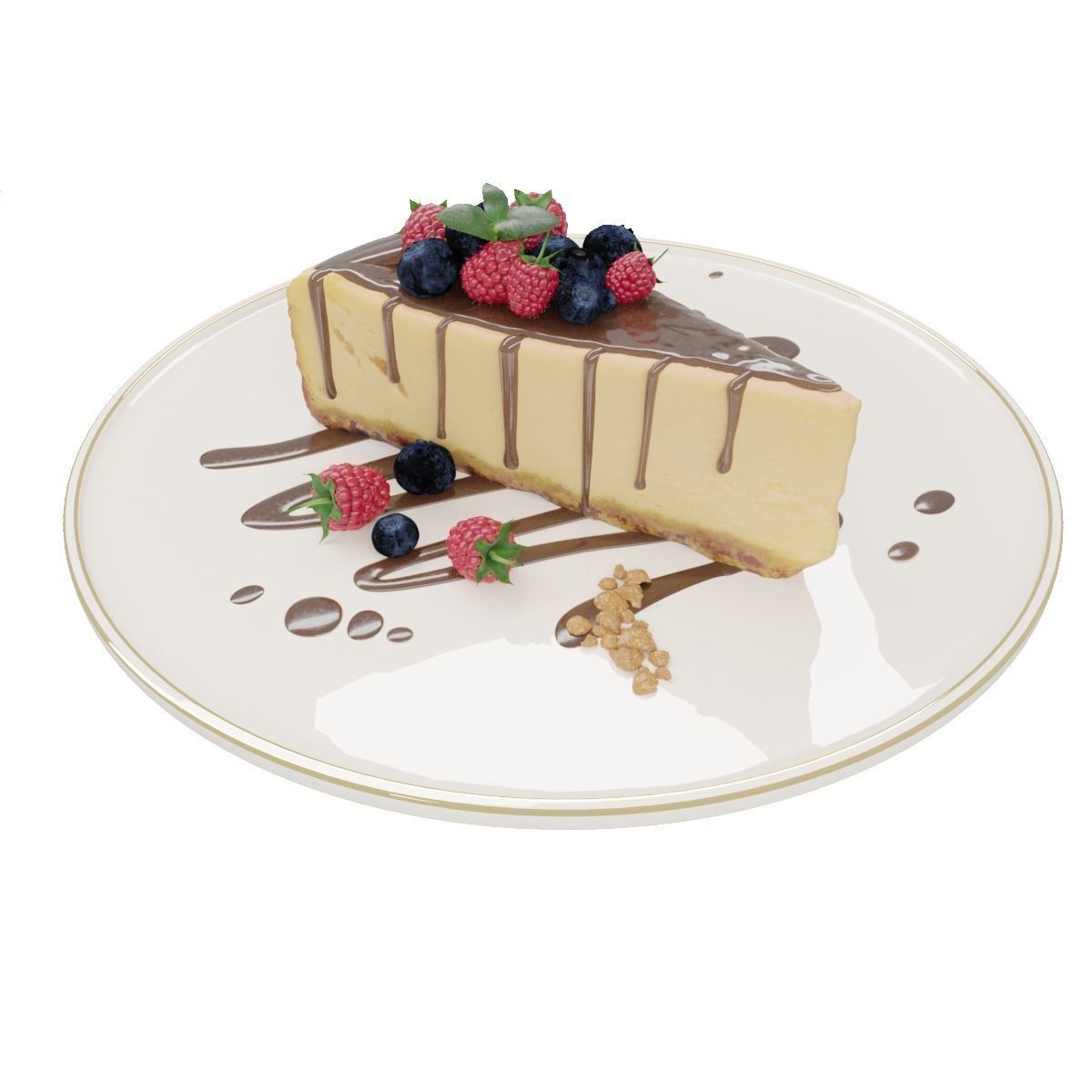 CHEESECAKE 3D model_4