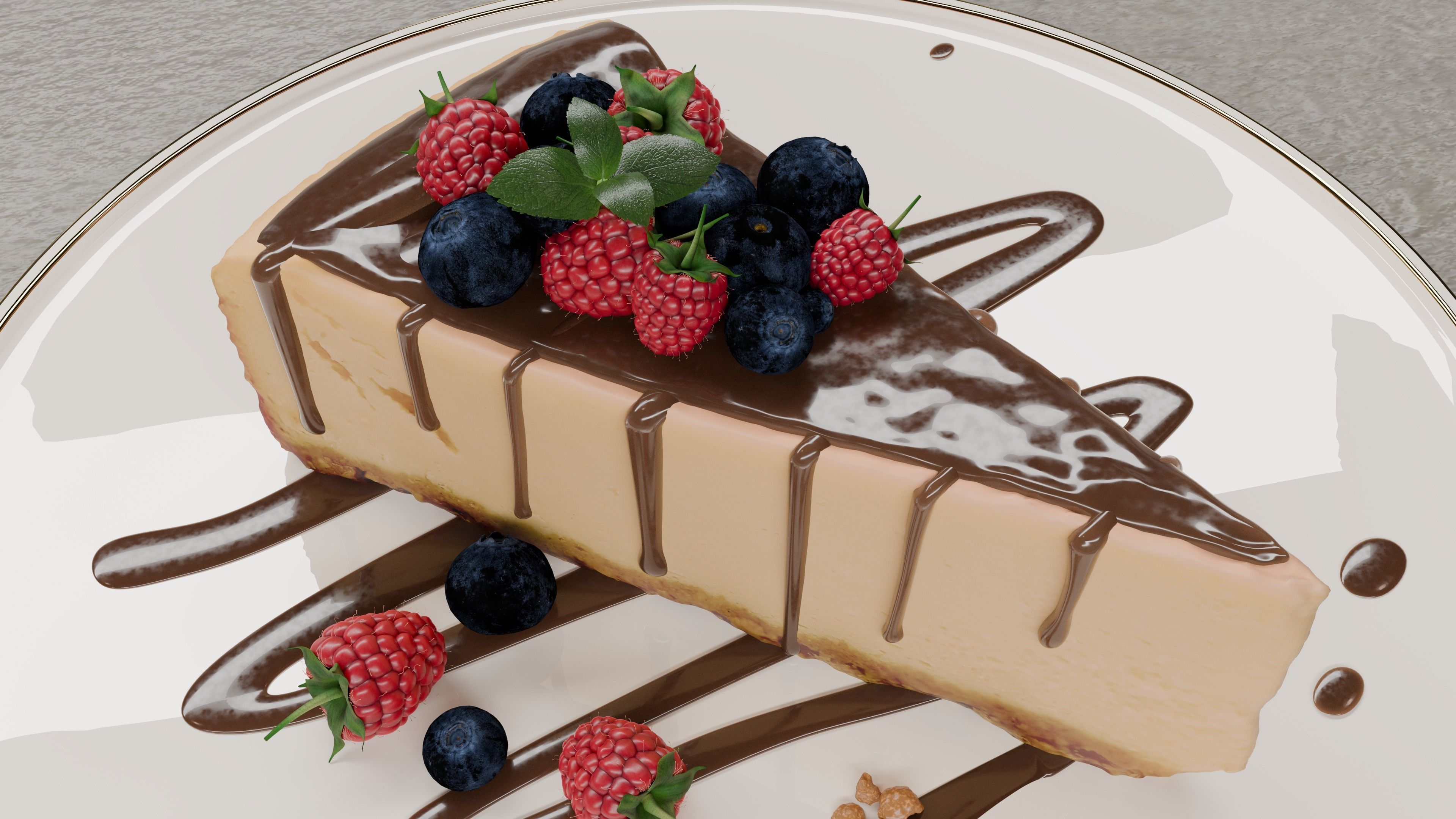 CHEESECAKE 3D model_2