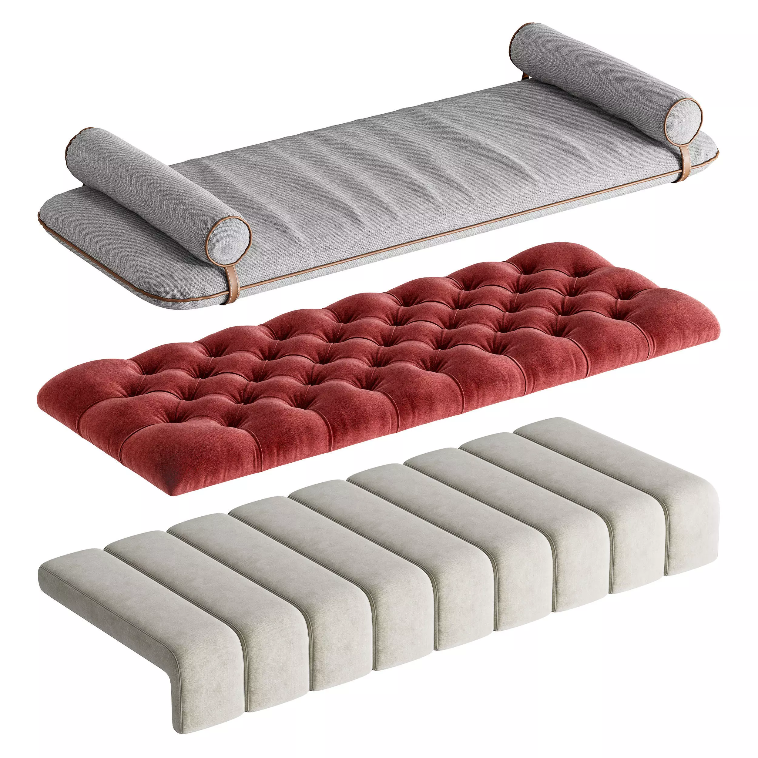 Seat Pillows Set 7 3D model_0