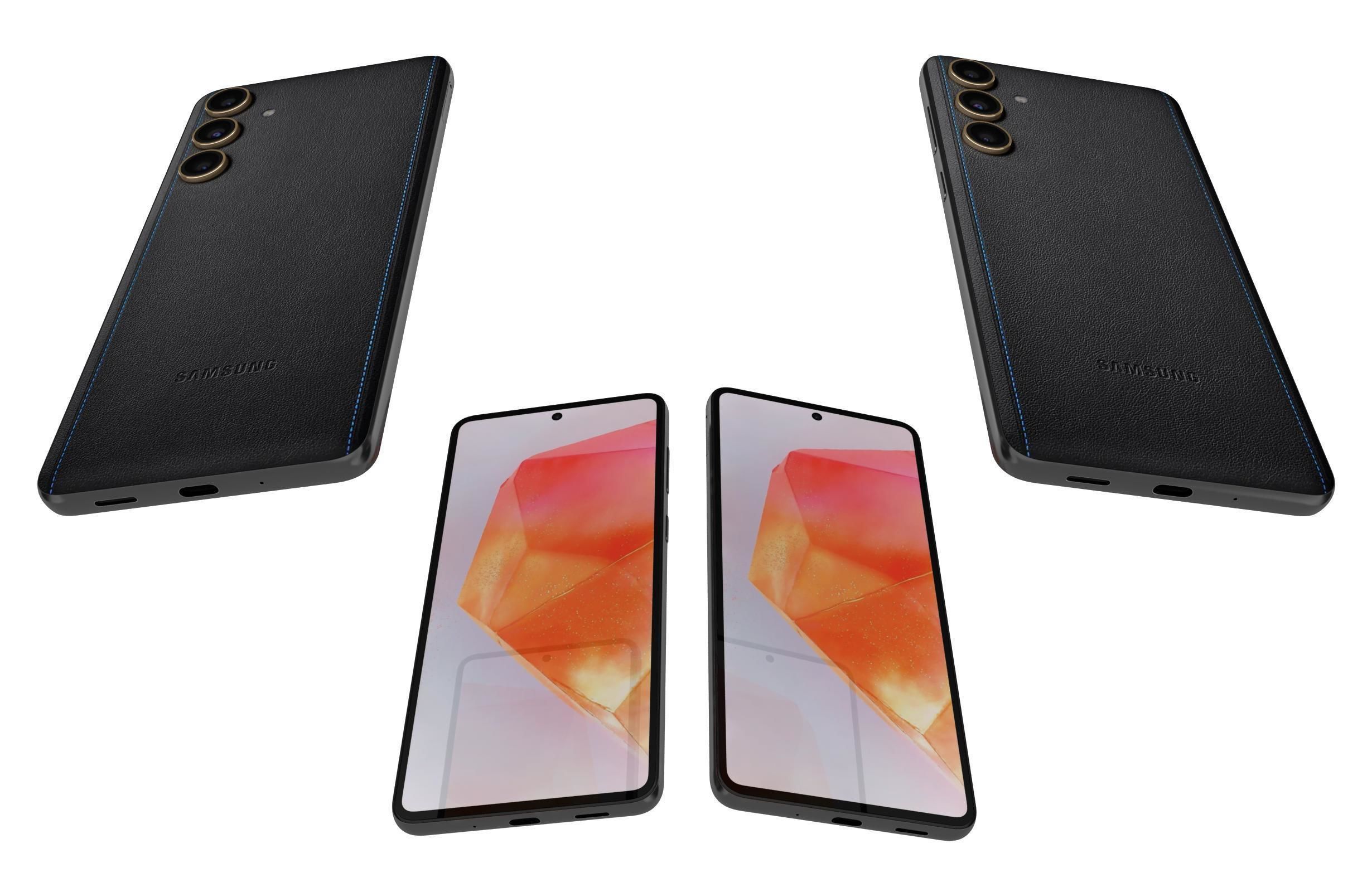 Samsung Galaxy C55 Black And Orange 3D model_16