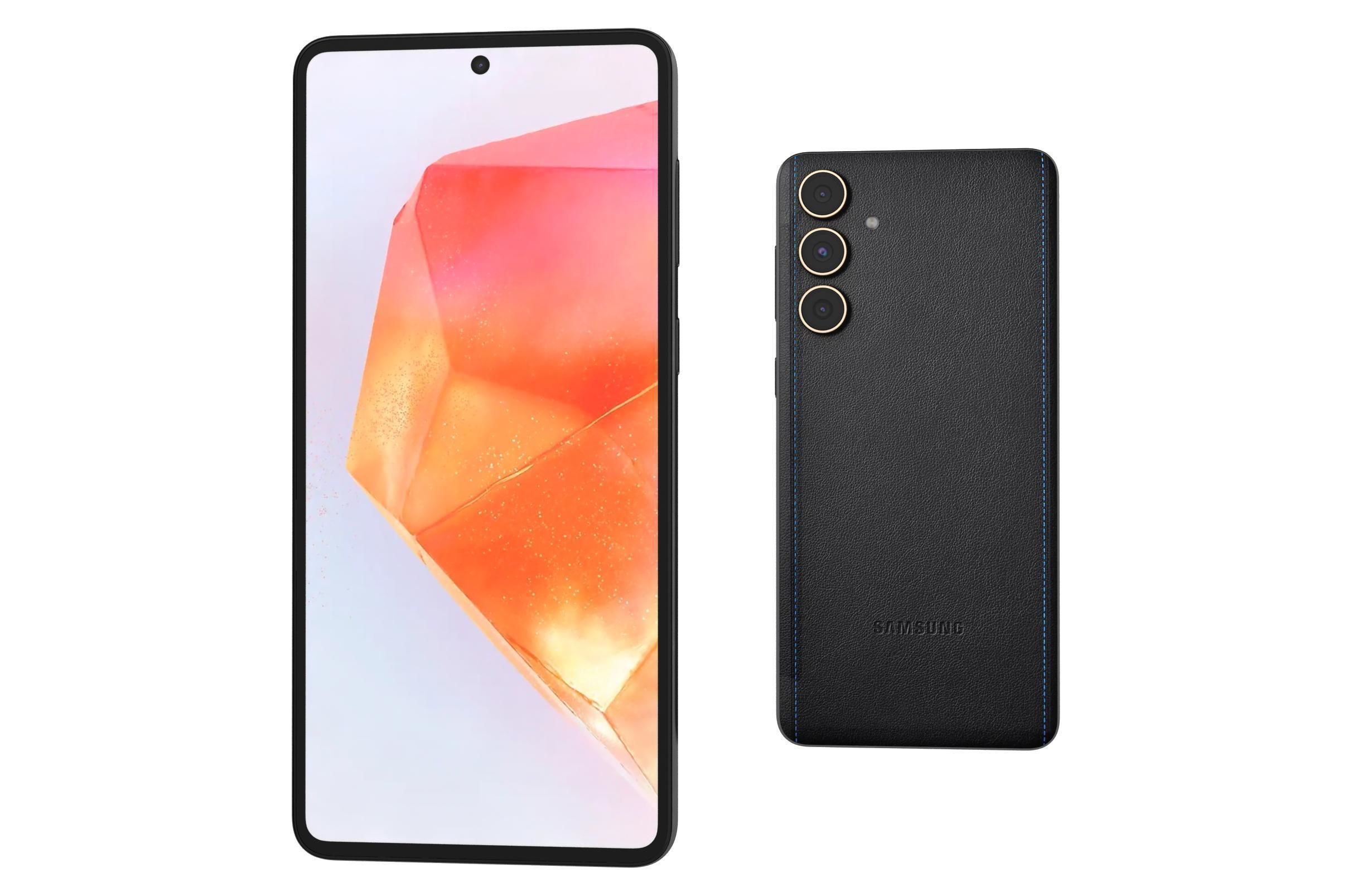 Samsung Galaxy C55 Black And Orange 3D model_17