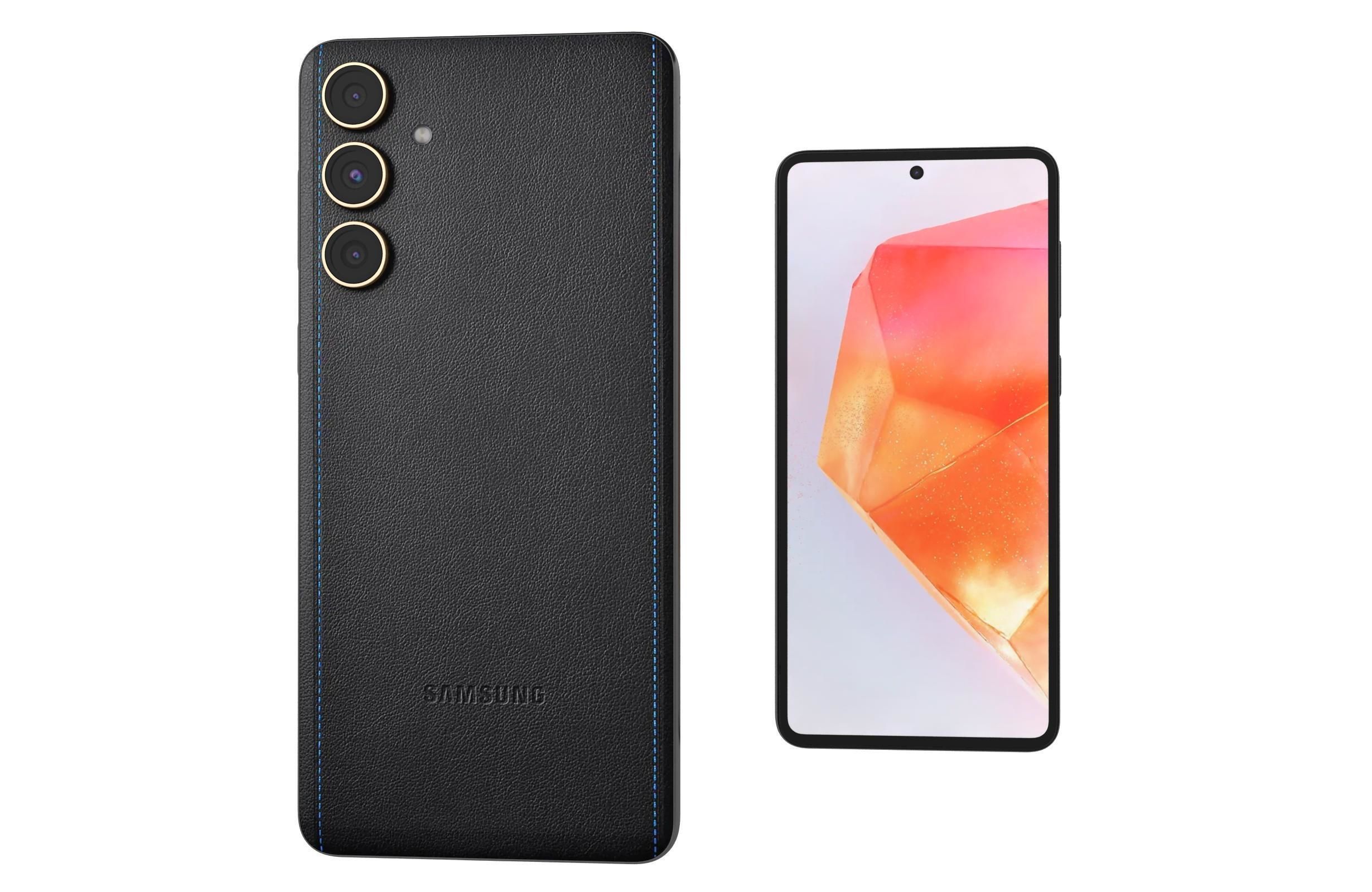 Samsung Galaxy C55 Black And Orange 3D model_18