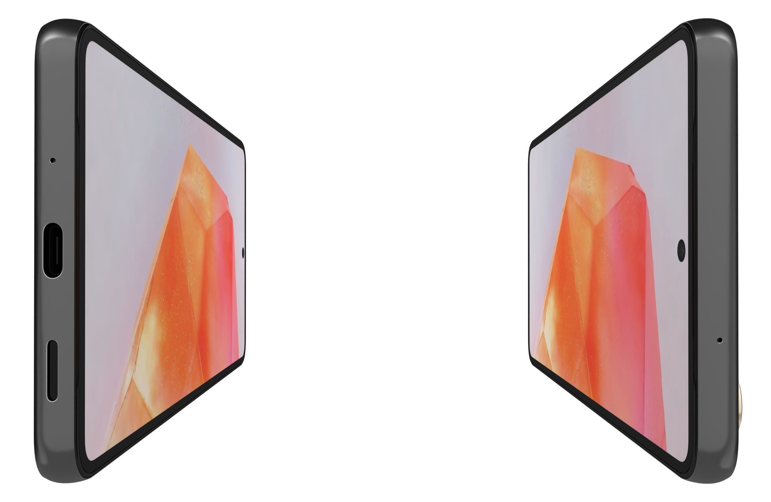 Samsung Galaxy C55 Black And Orange 3D model_19