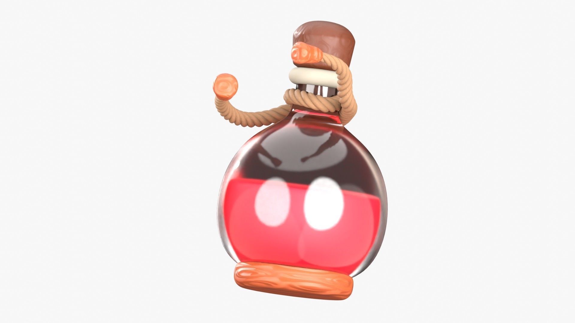 Health Potion 3D Illustration 3D model_7