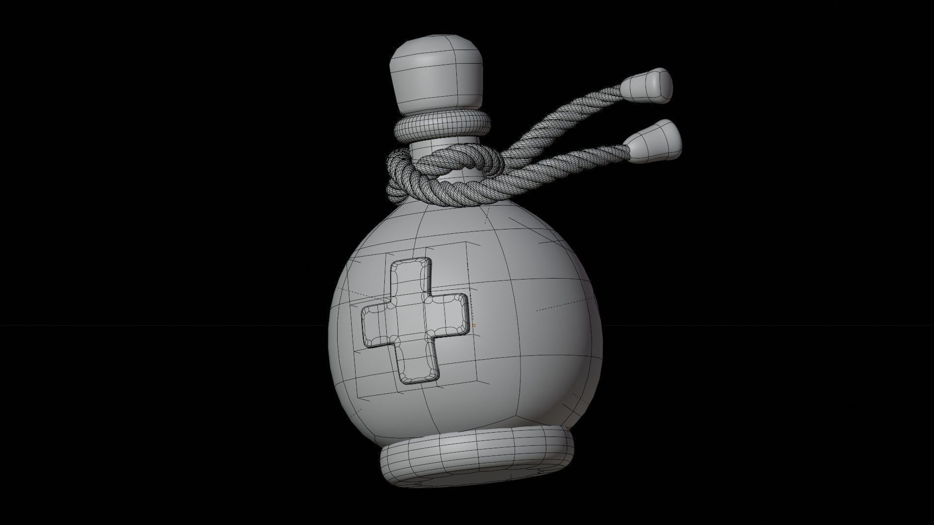 Health Potion 3D Illustration 3D model_1