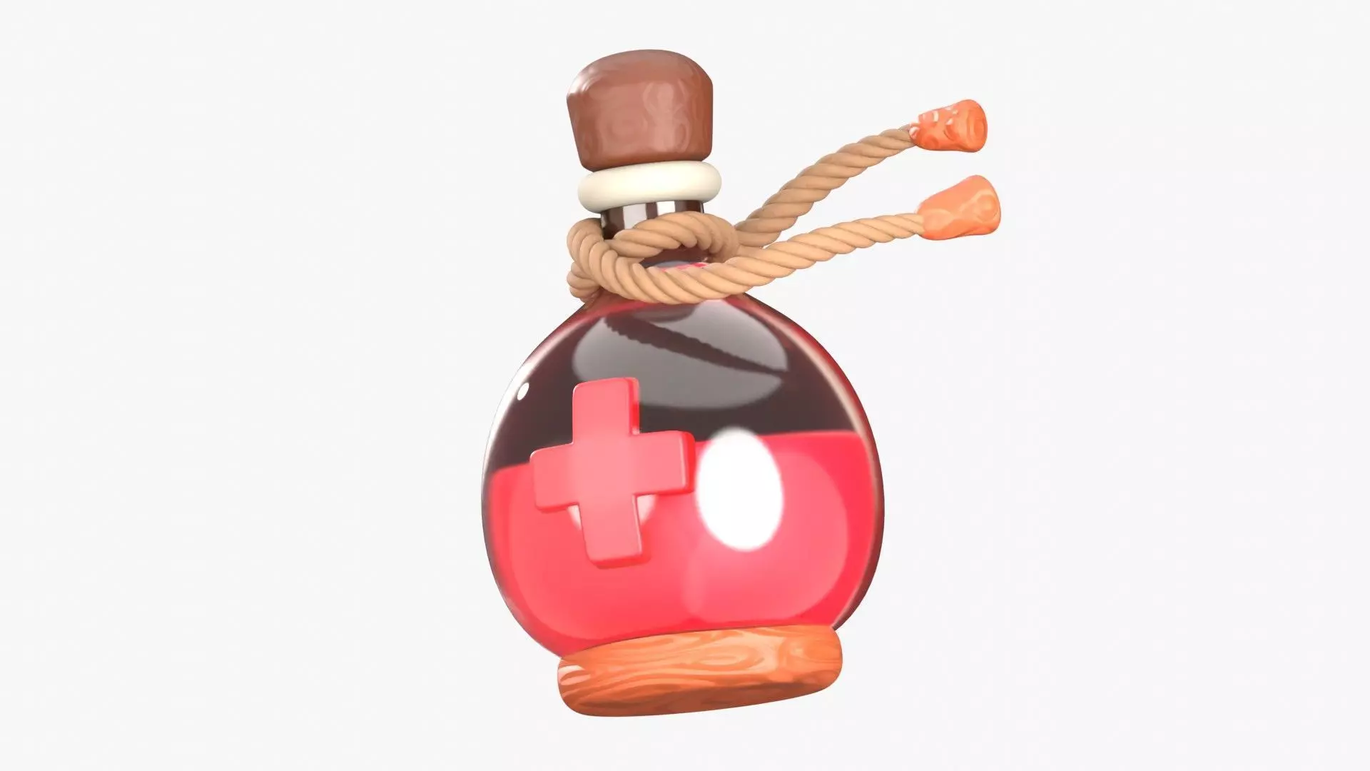 Health Potion 3D Illustration 3D model_0