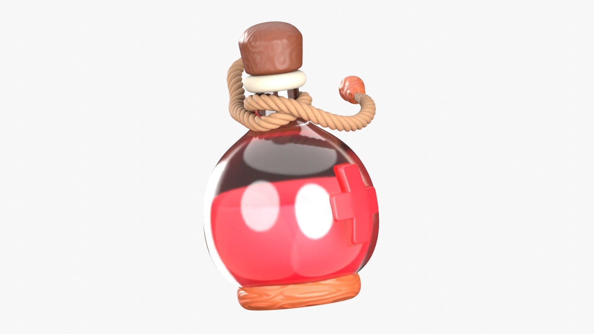 Health Potion 3D Illustration 3D model_16