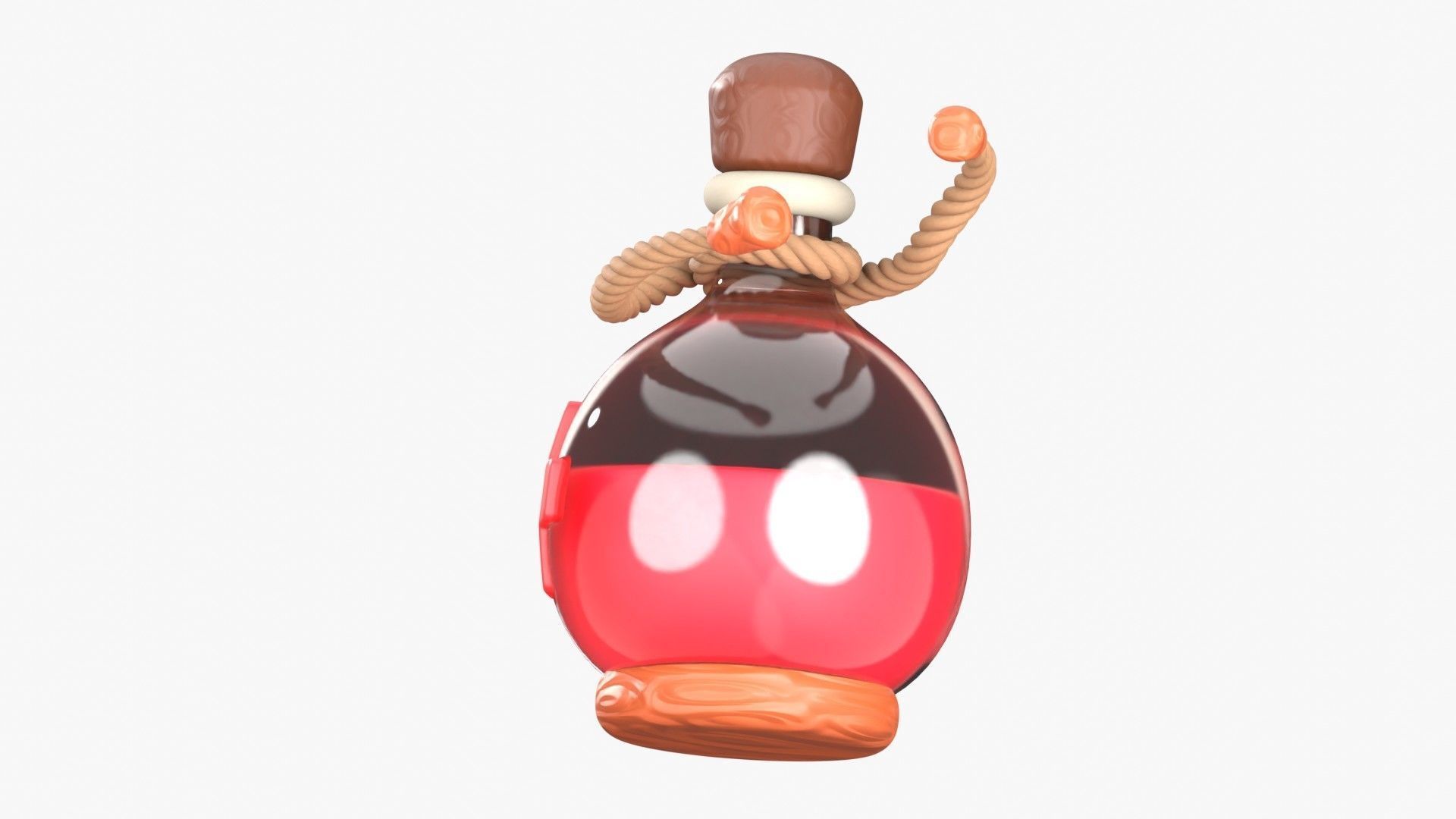 Health Potion 3D Illustration 3D model_5