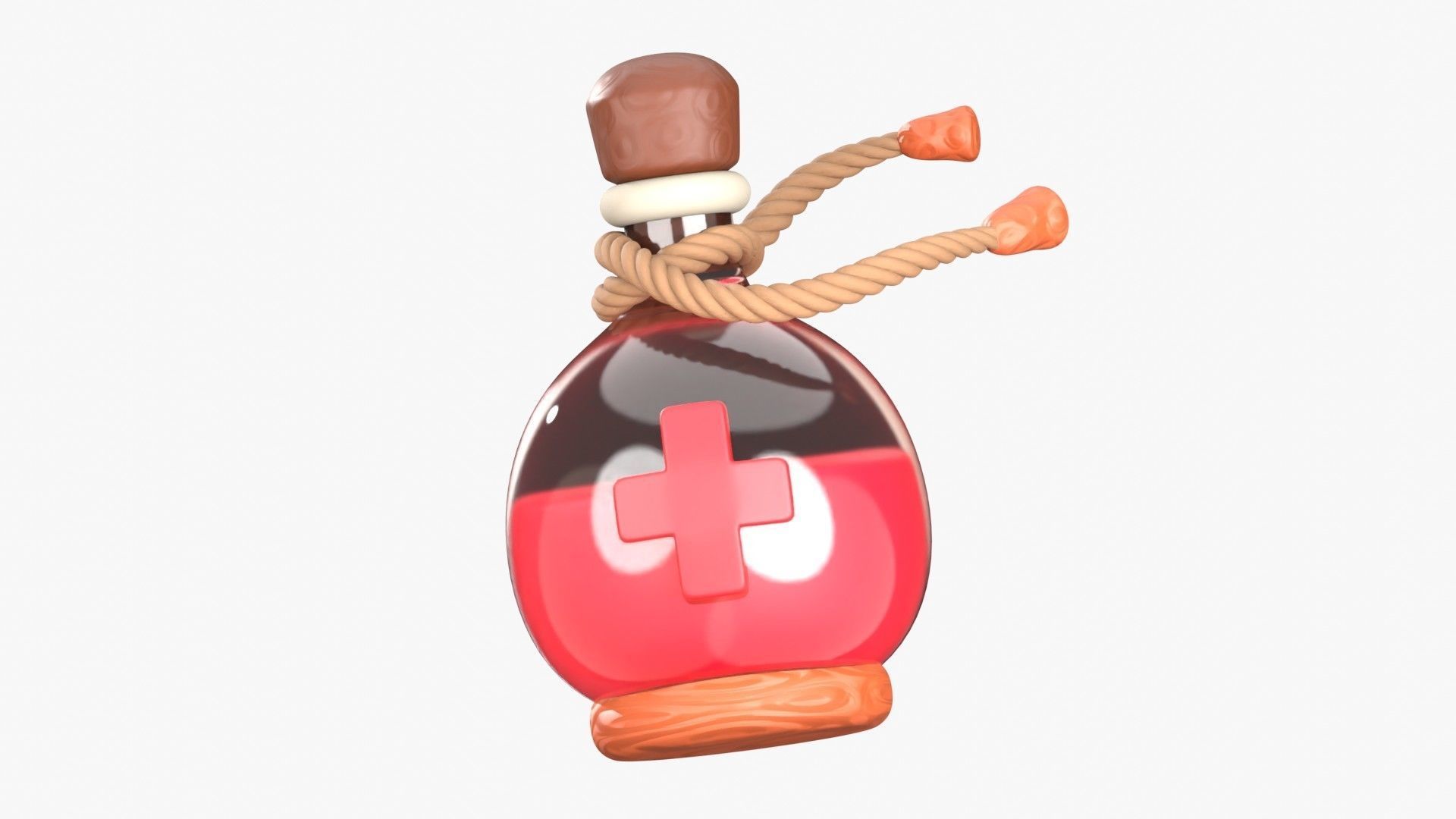 Health Potion 3D Illustration 3D model_19