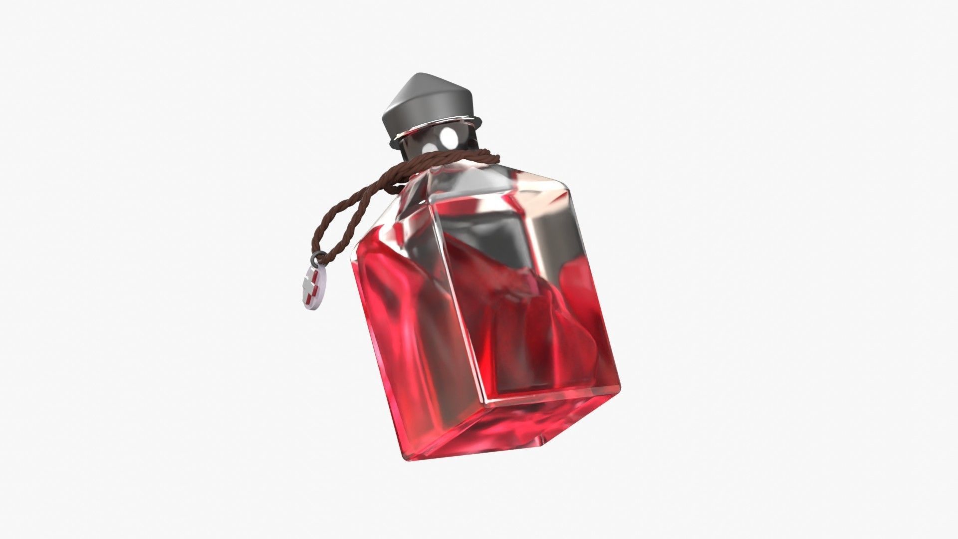 Health Spell Potion 3D Illustration 3D model_4