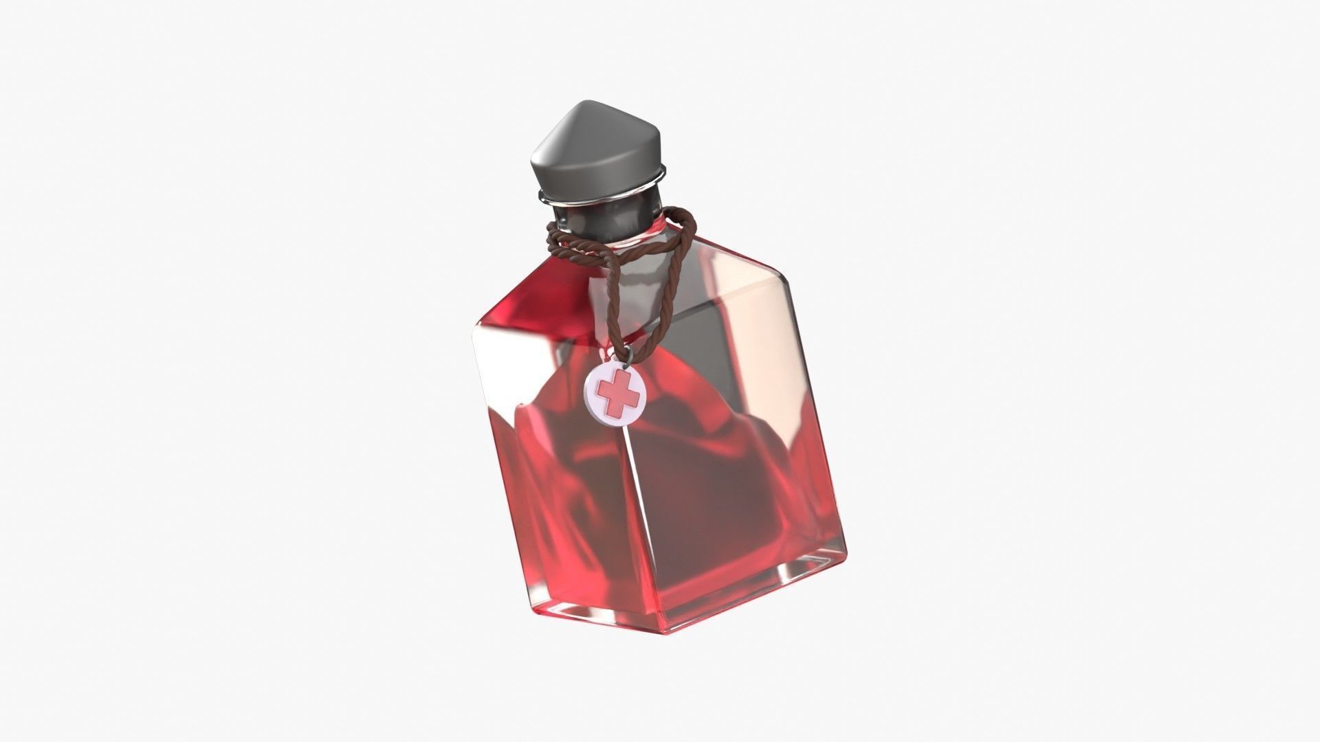 Health Spell Potion 3D Illustration 3D model_18