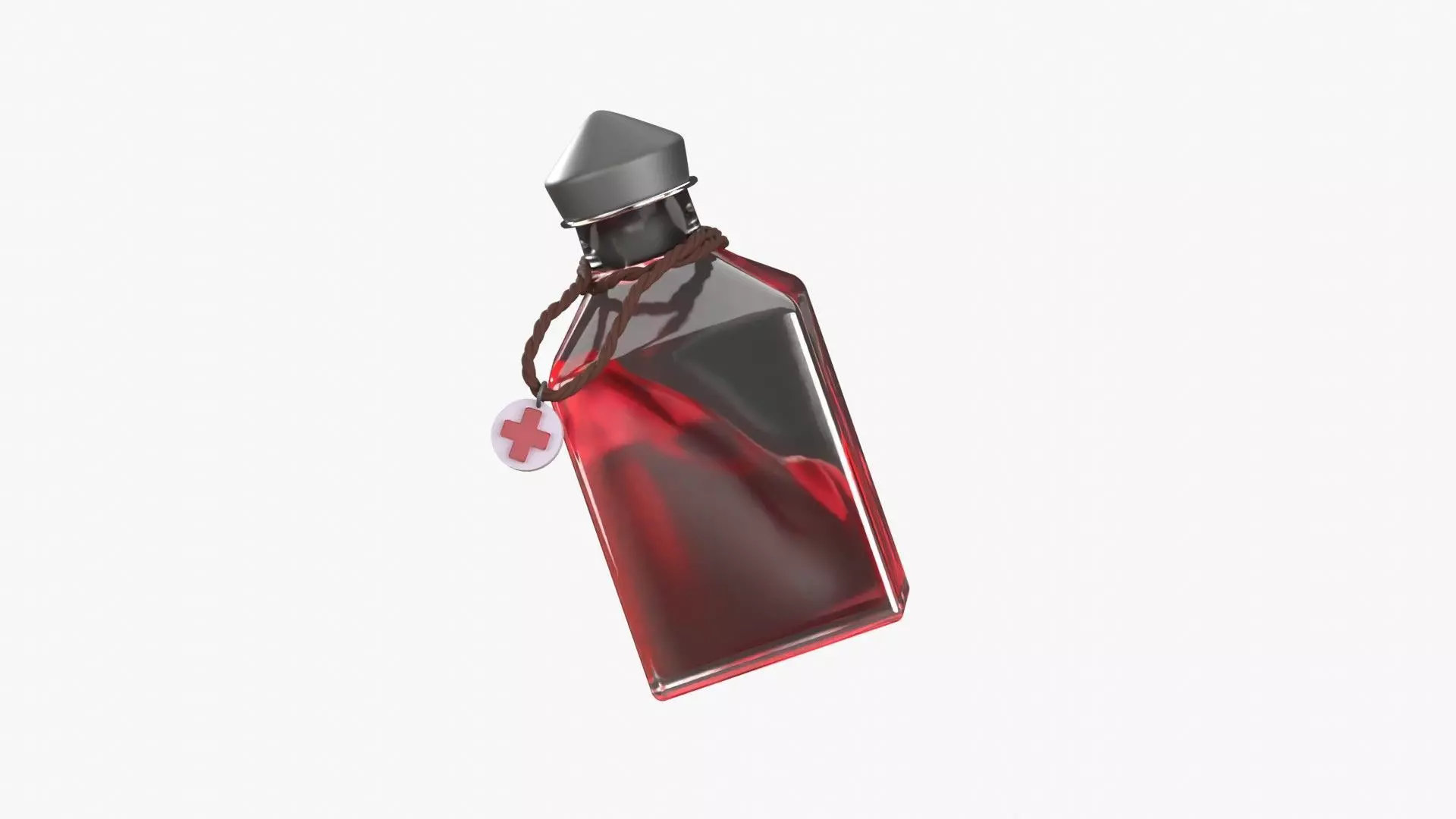 Health Spell Potion 3D Illustration 3D model_0