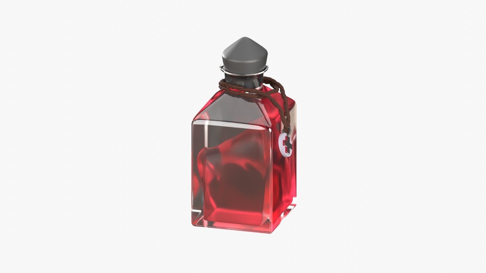 Health Spell Potion 3D Illustration 3D model_16