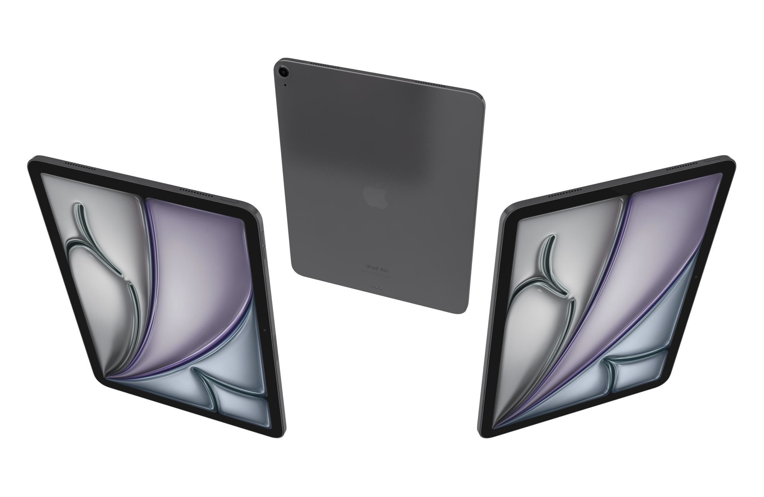 Apple iPad Air 13 2024 Black 3D model_1