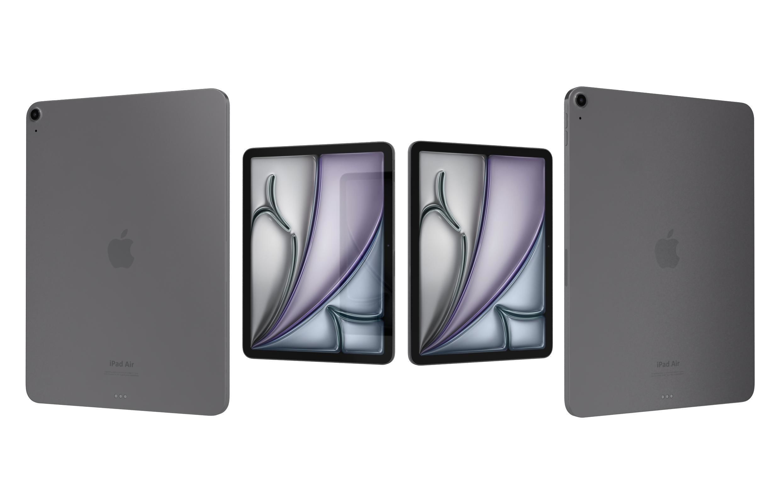 Apple iPad Air 13 2024 Black 3D model_3