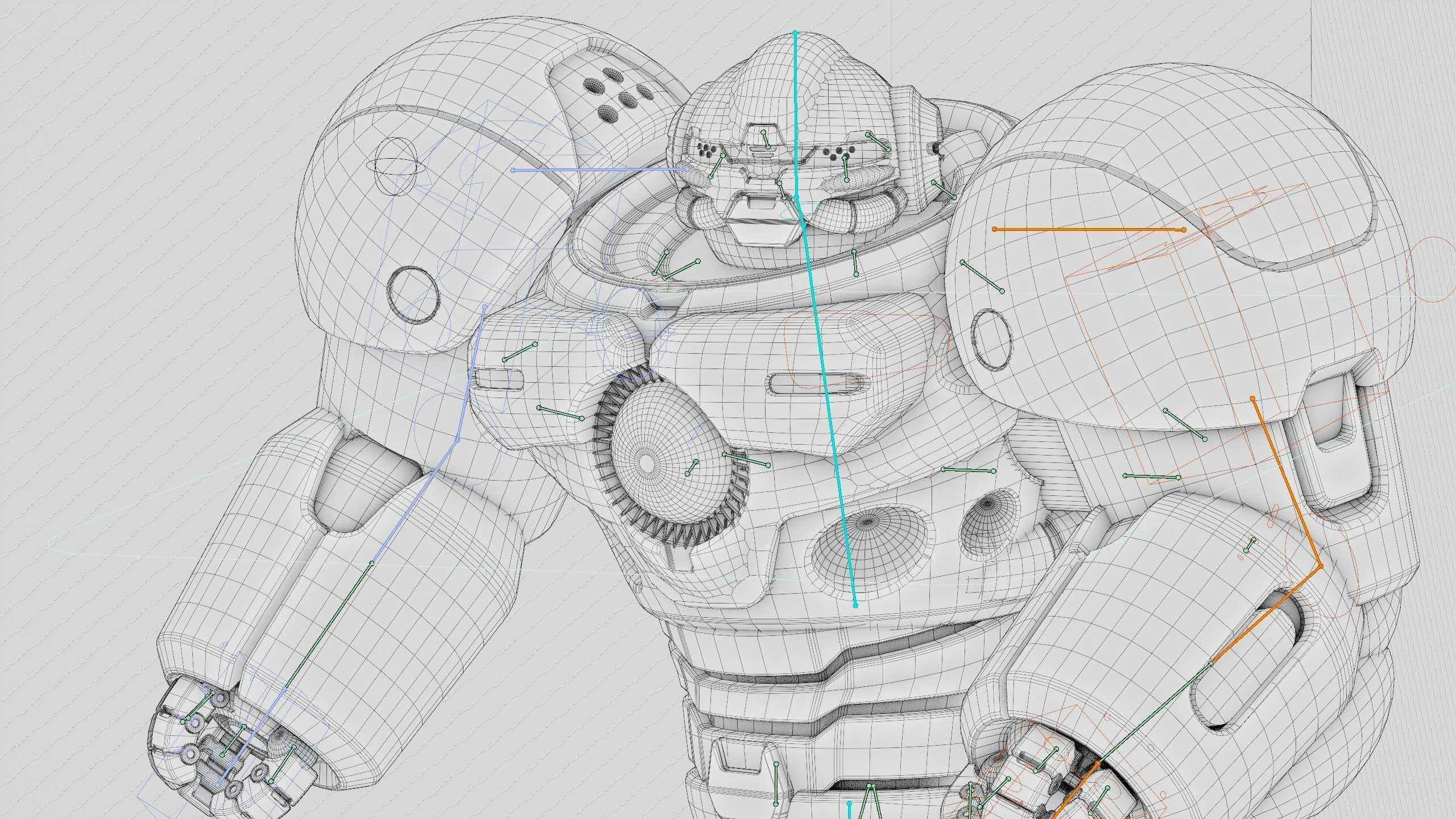  DROID GOLIATH V2 Rigged for Unreal Engine - Unity - MIXAMO 3D model_42