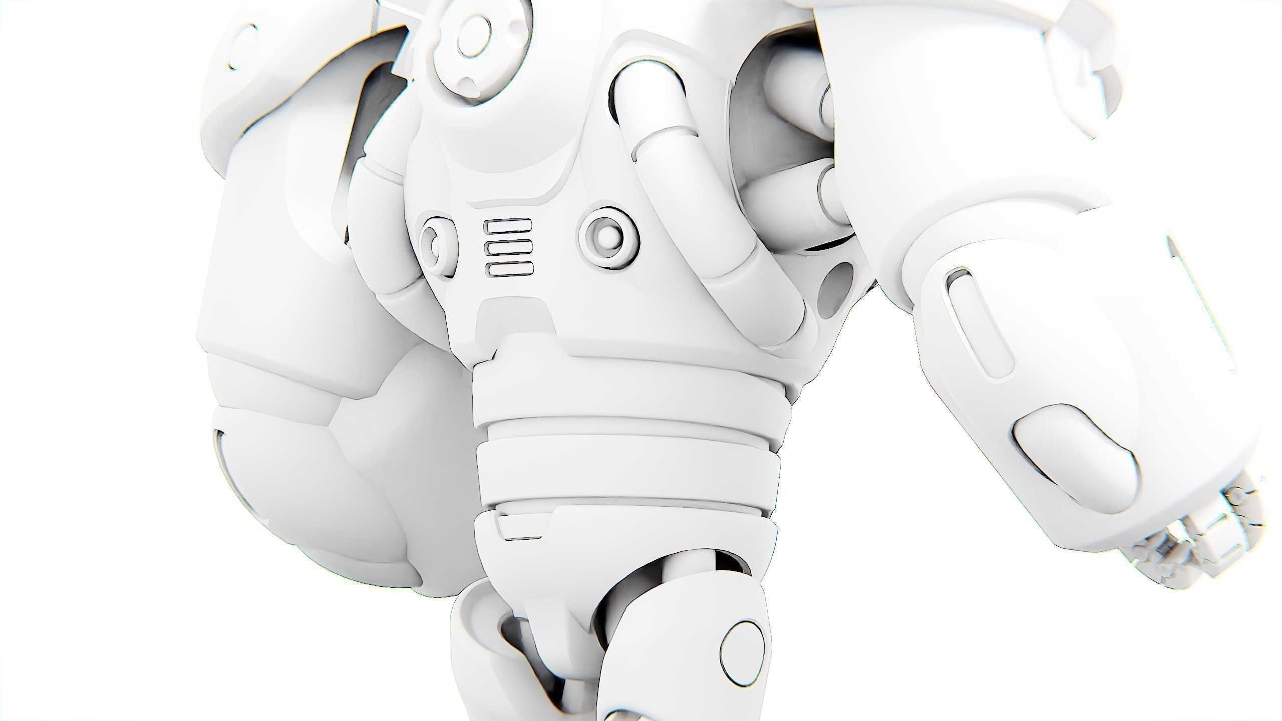  DROID GOLIATH V2 Rigged for Unreal Engine - Unity - MIXAMO 3D model_36