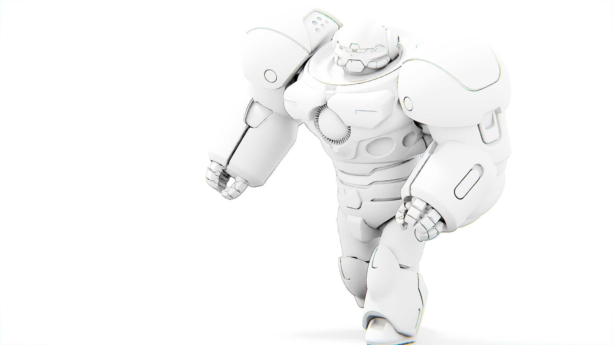  DROID GOLIATH V2 Rigged for Unreal Engine - Unity - MIXAMO 3D model_32