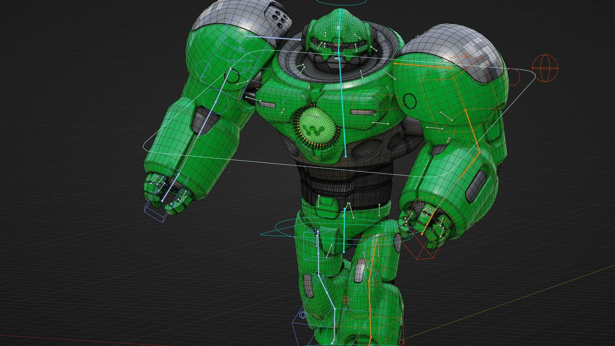  DROID GOLIATH V2 Rigged for Unreal Engine - Unity - MIXAMO 3D model_37