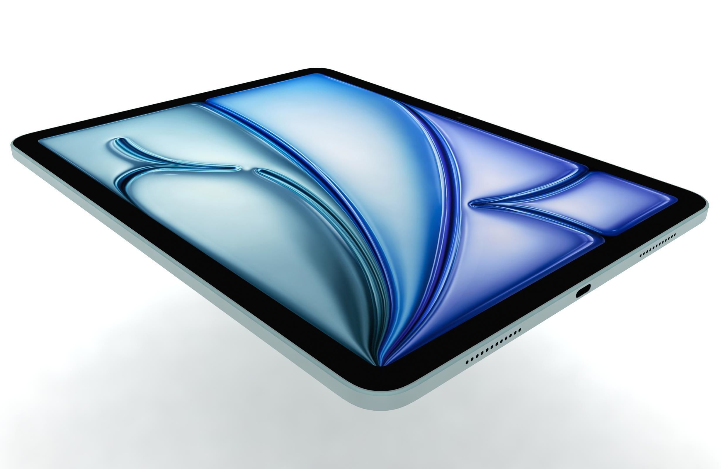 Apple iPad Air 13 2024 Blue 3D model_12