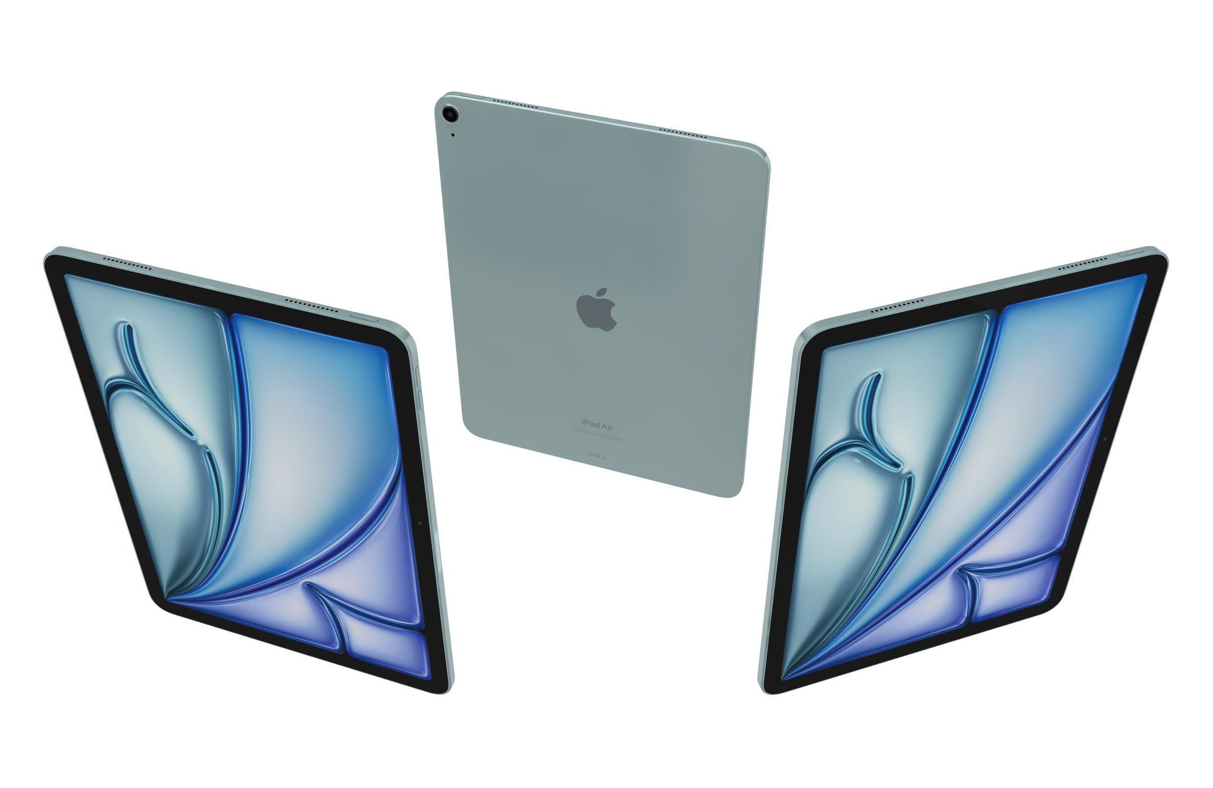 Apple iPad Air 13 2024 Blue 3D model_1