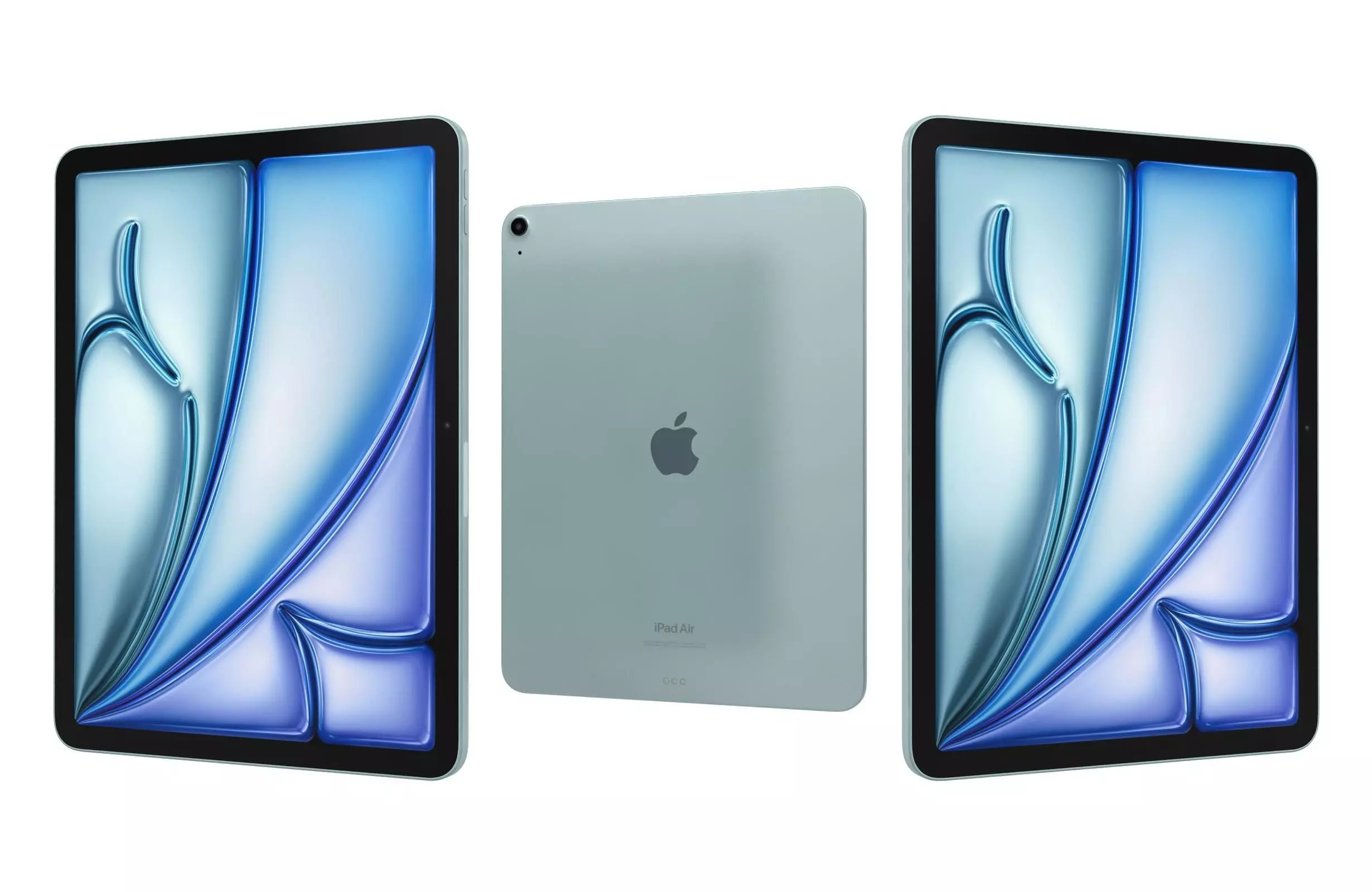 Apple iPad Air 13 2024 Blue 3D model_0