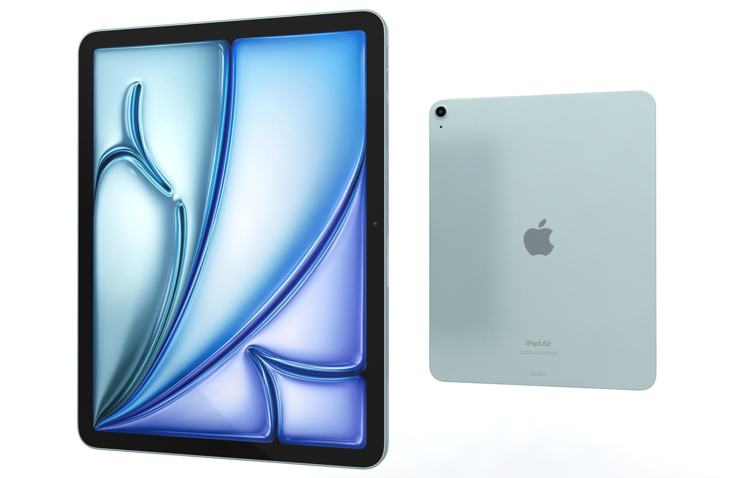 Apple iPad Air 13 2024 Blue 3D model_6