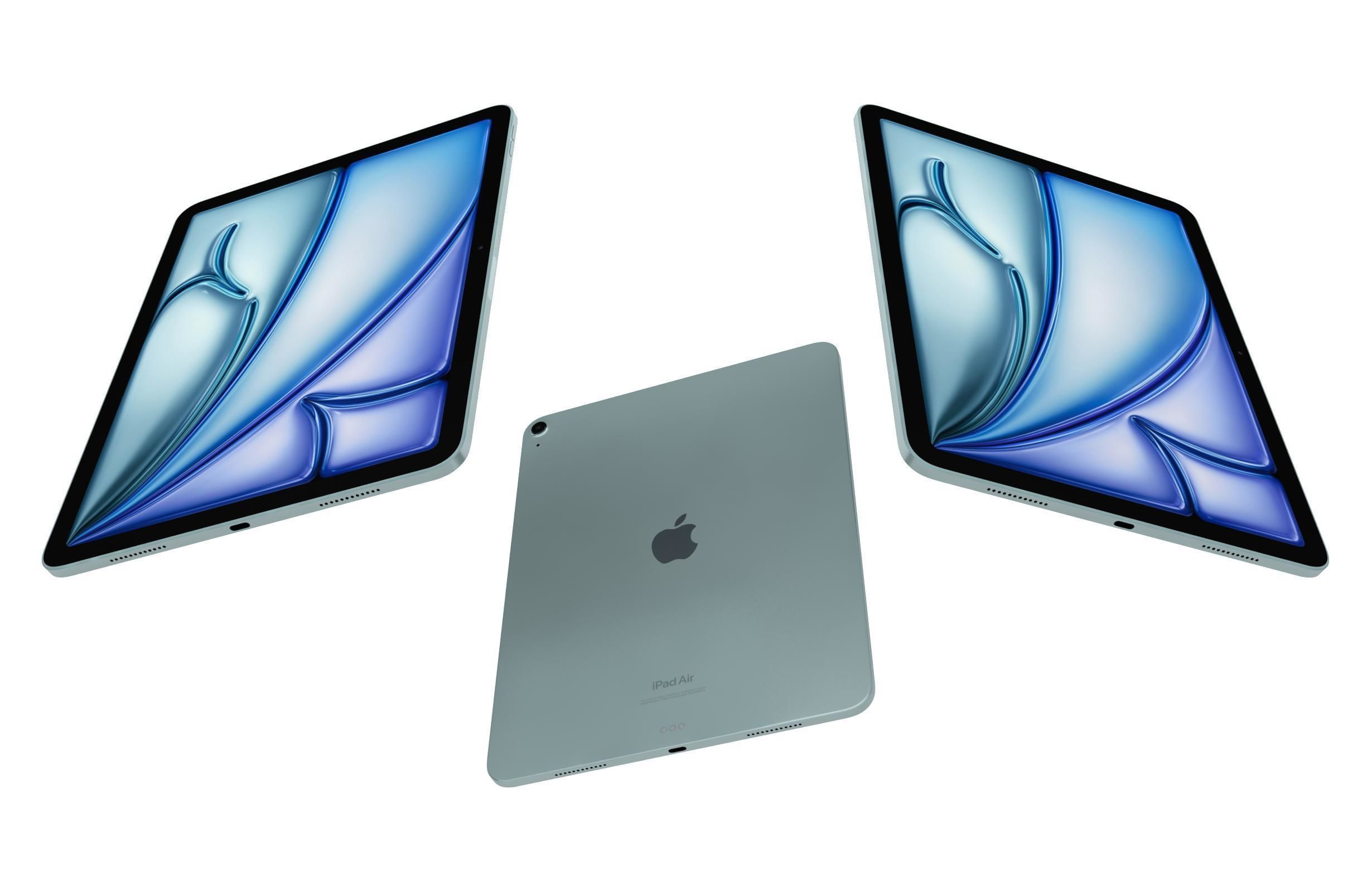 Apple iPad Air 13 2024 Blue 3D model_2