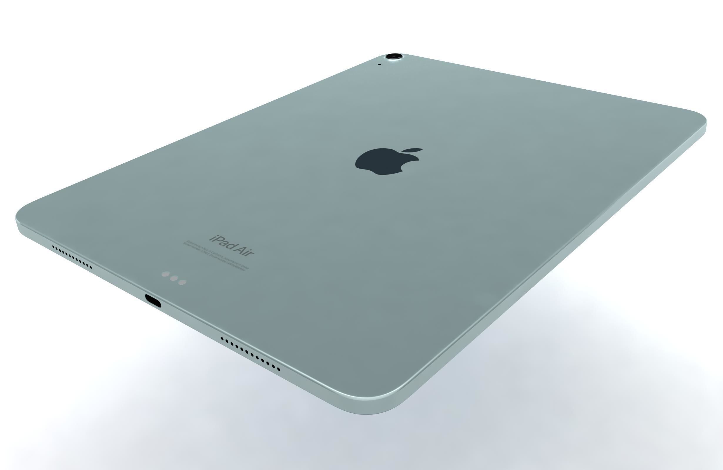 Apple iPad Air 13 2024 Blue 3D model_14