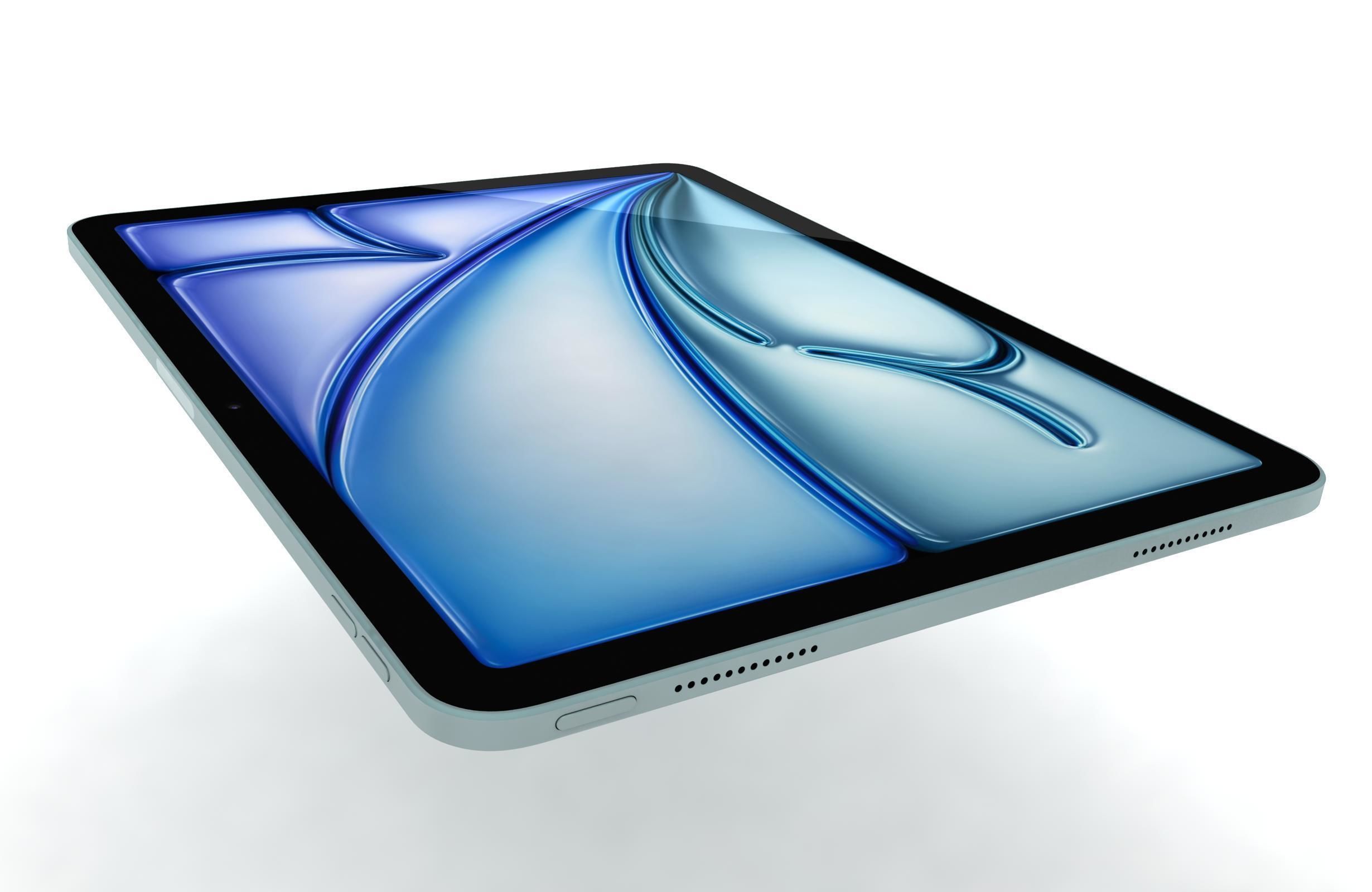 Apple iPad Air 13 2024 Blue 3D model_13