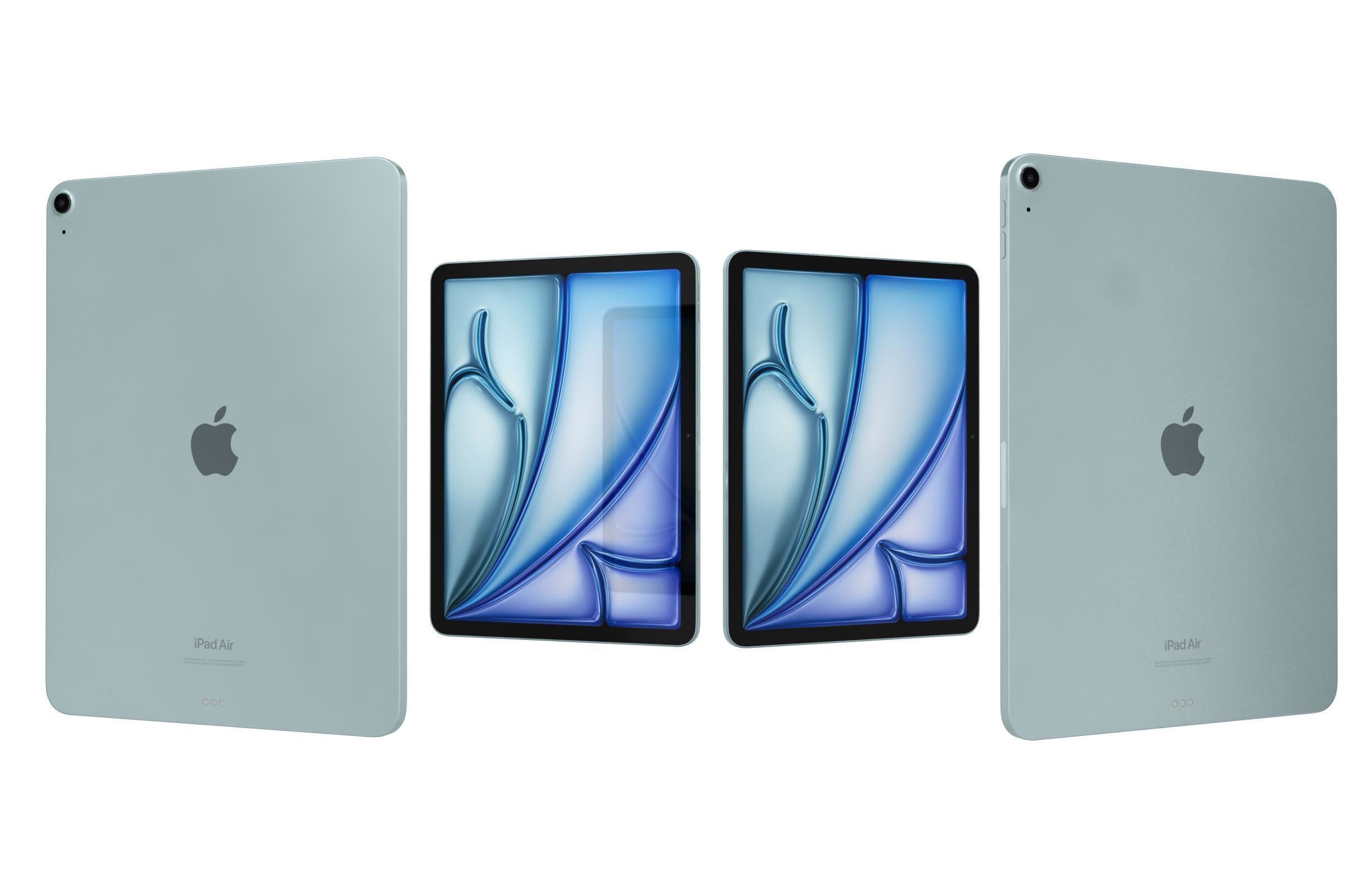 Apple iPad Air 13 2024 Blue 3D model_3
