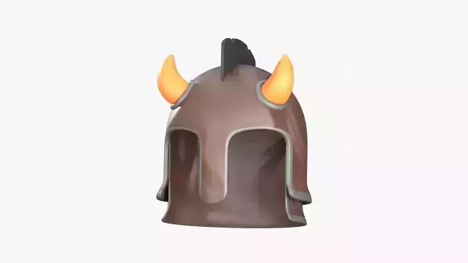 Ancient Helmet 3D Illustration