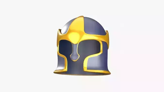 Ancient Helmet 3D Illustration