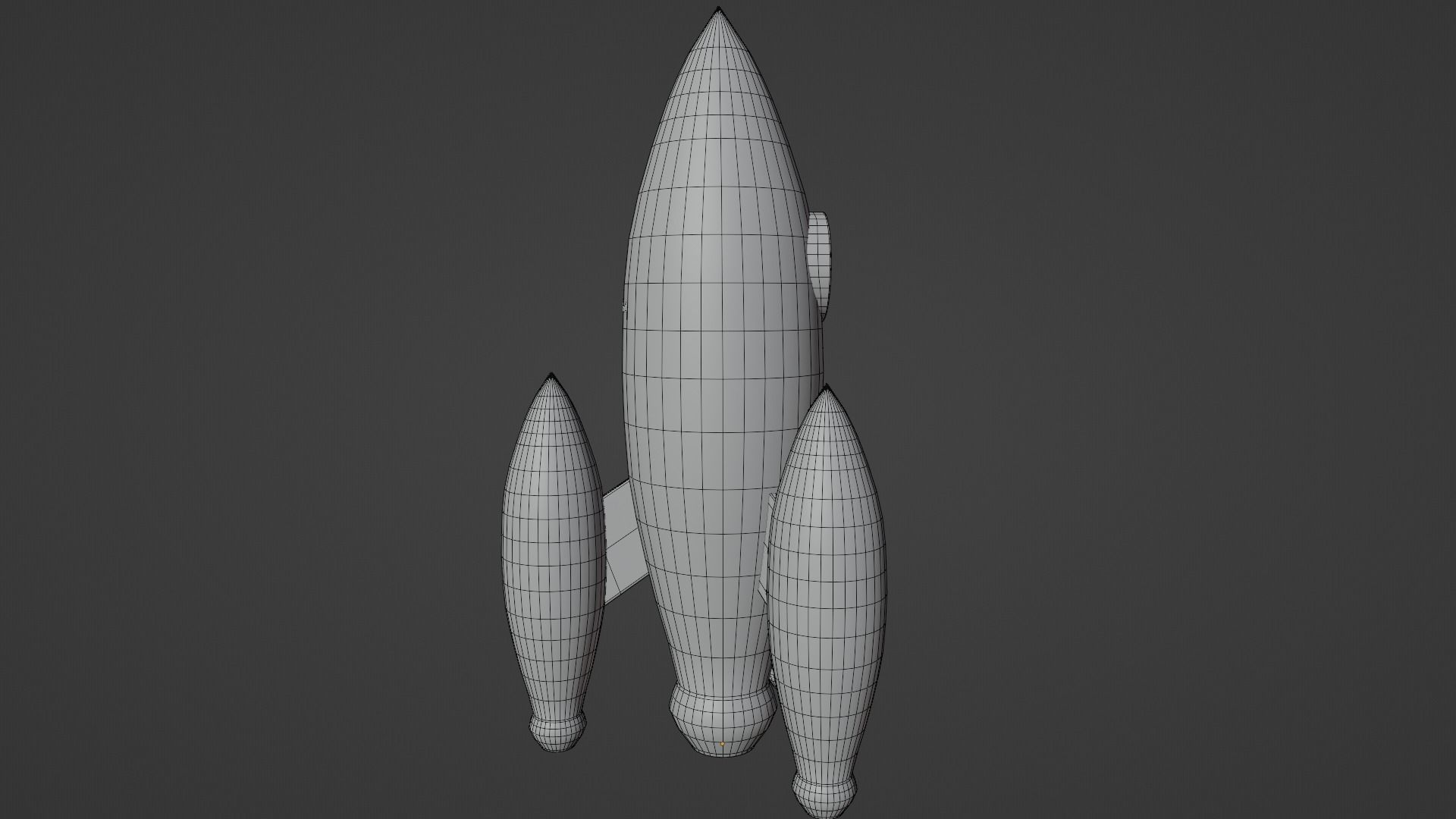 Cartoon Rocket 3D model_15